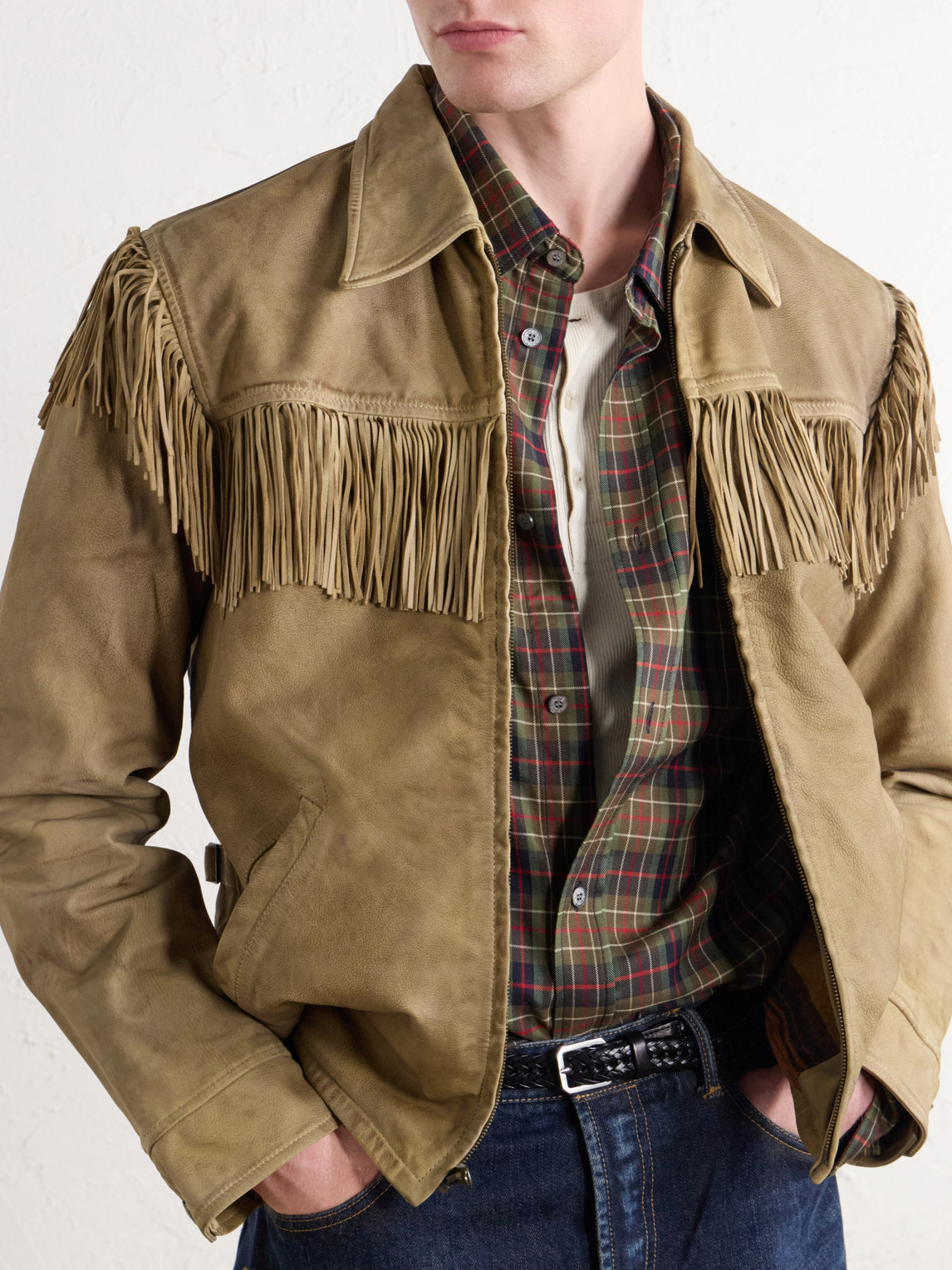 Elkhorn Fringed Leather