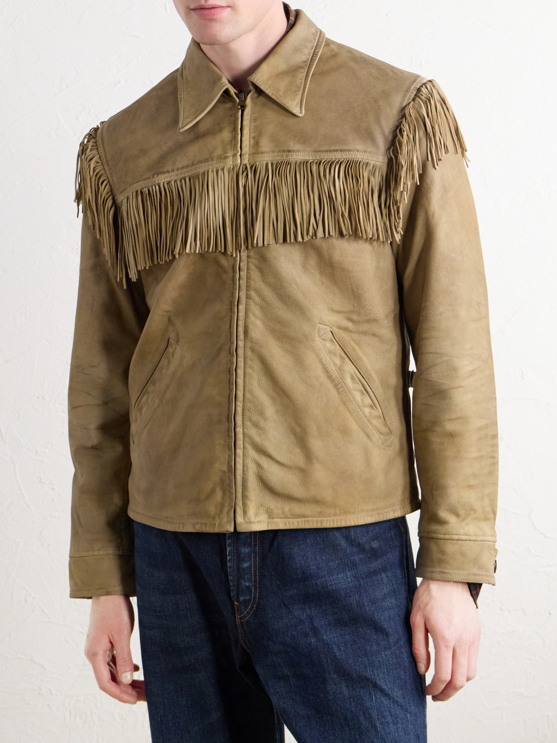 Elkhorn Fringed Leather