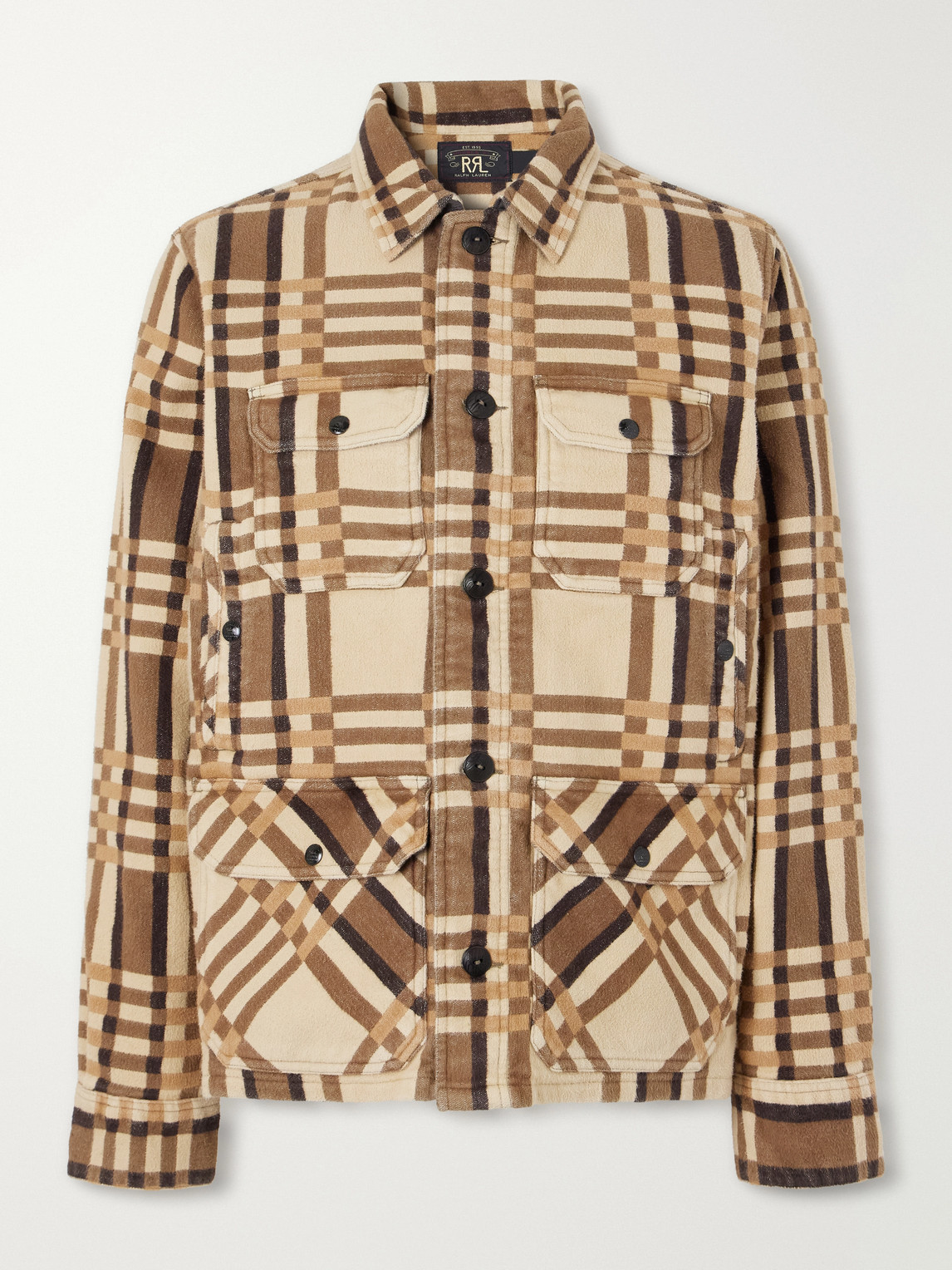 Checked Cotton-Jacquard Shirt