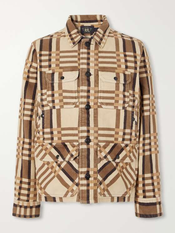 RRL Checked Cotton-Jacquard Shirt
