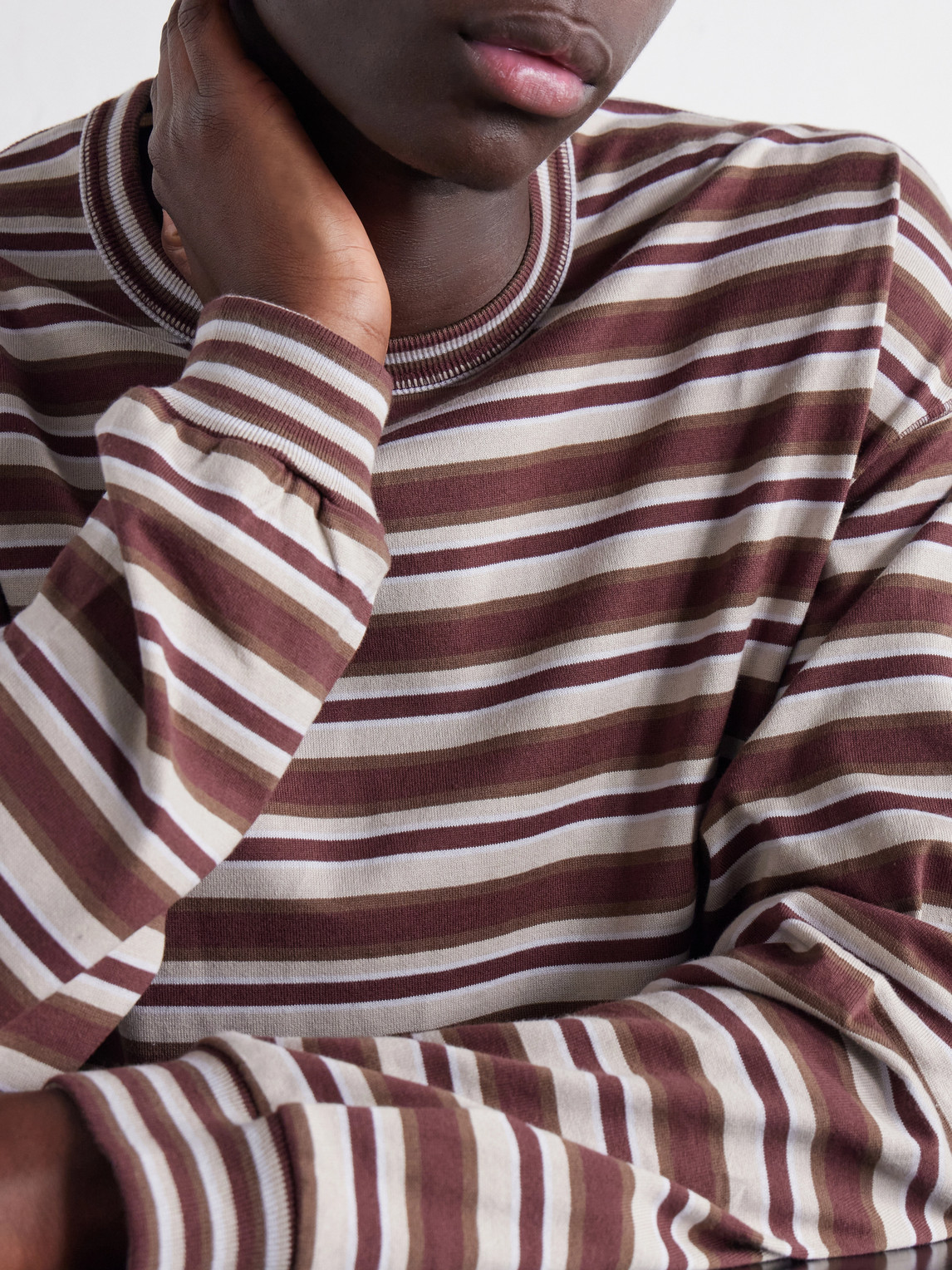 Comme Des Garçons Homme - Striped Cotton-Jersey T-Shirt