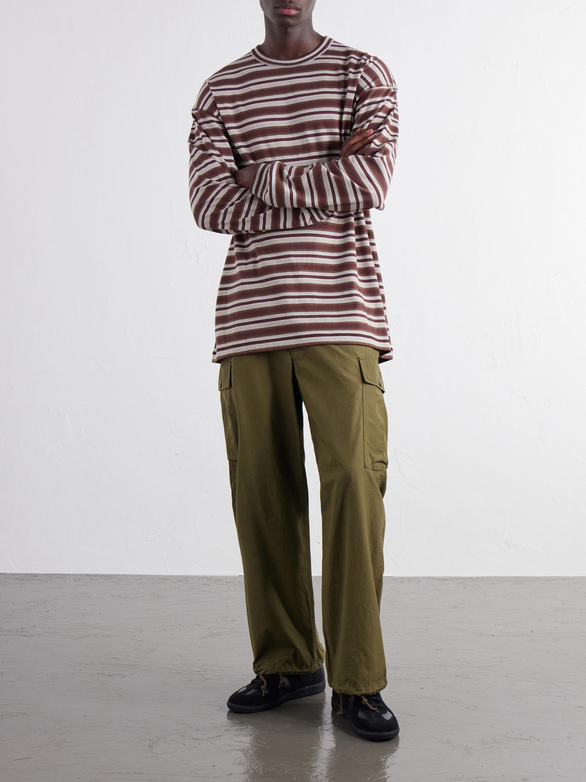 Comme Des Garçons Homme - Striped Cotton-Jersey T-Shirt