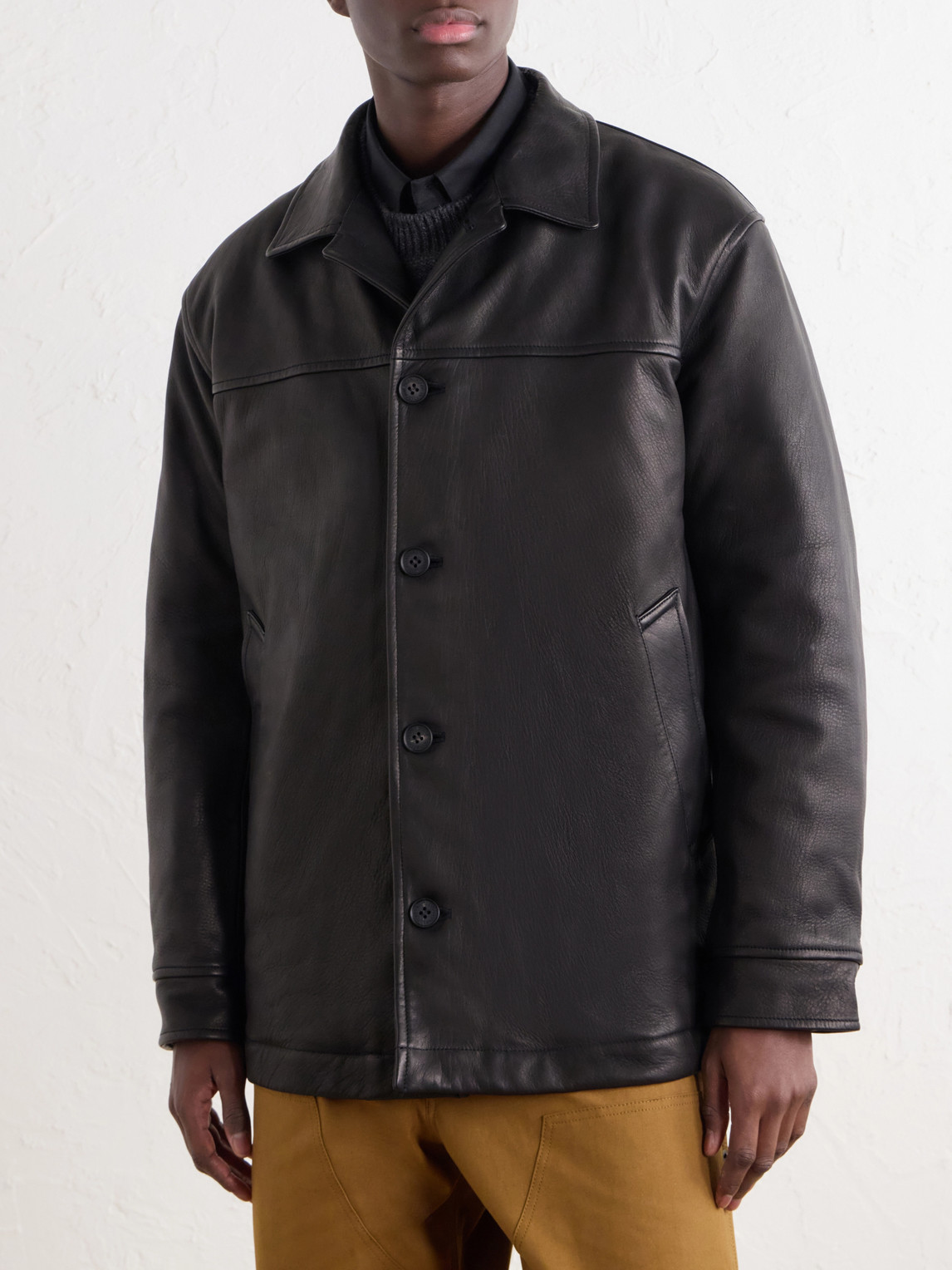 Comme Des Garçons Homme - Padded Oiled- Leather