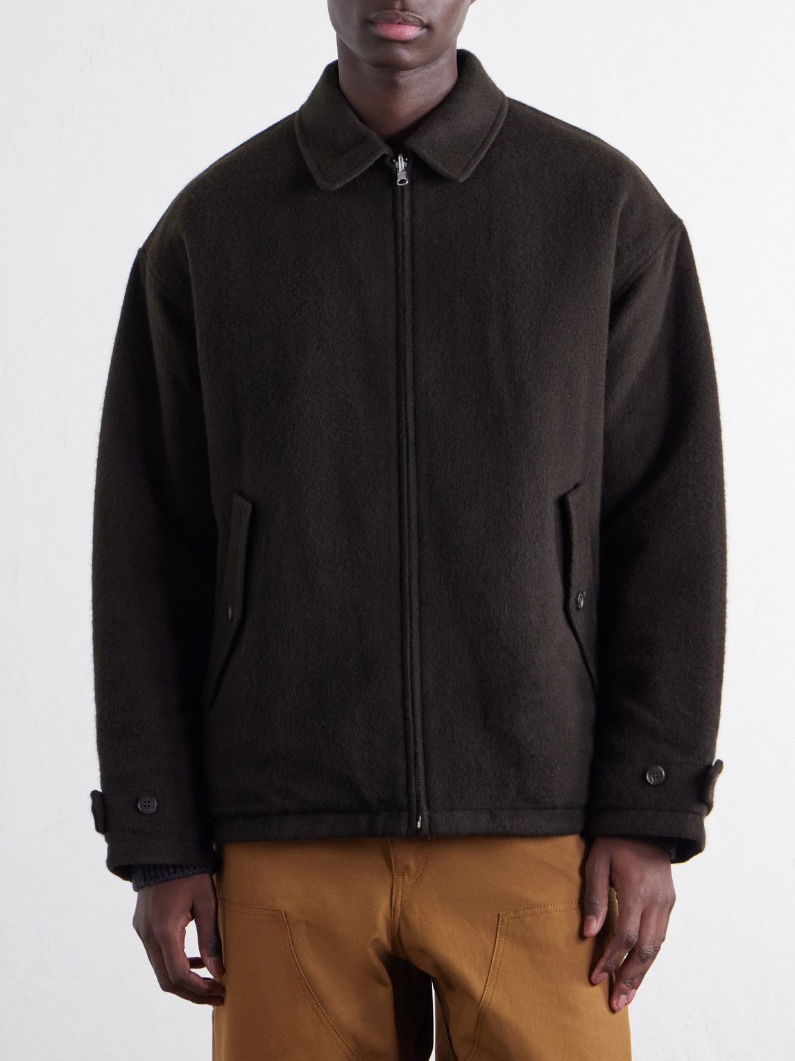 Comme Des Garçons Homme - Reversible Padded Brushed Wool And Quilted Shell Blouson Jacket