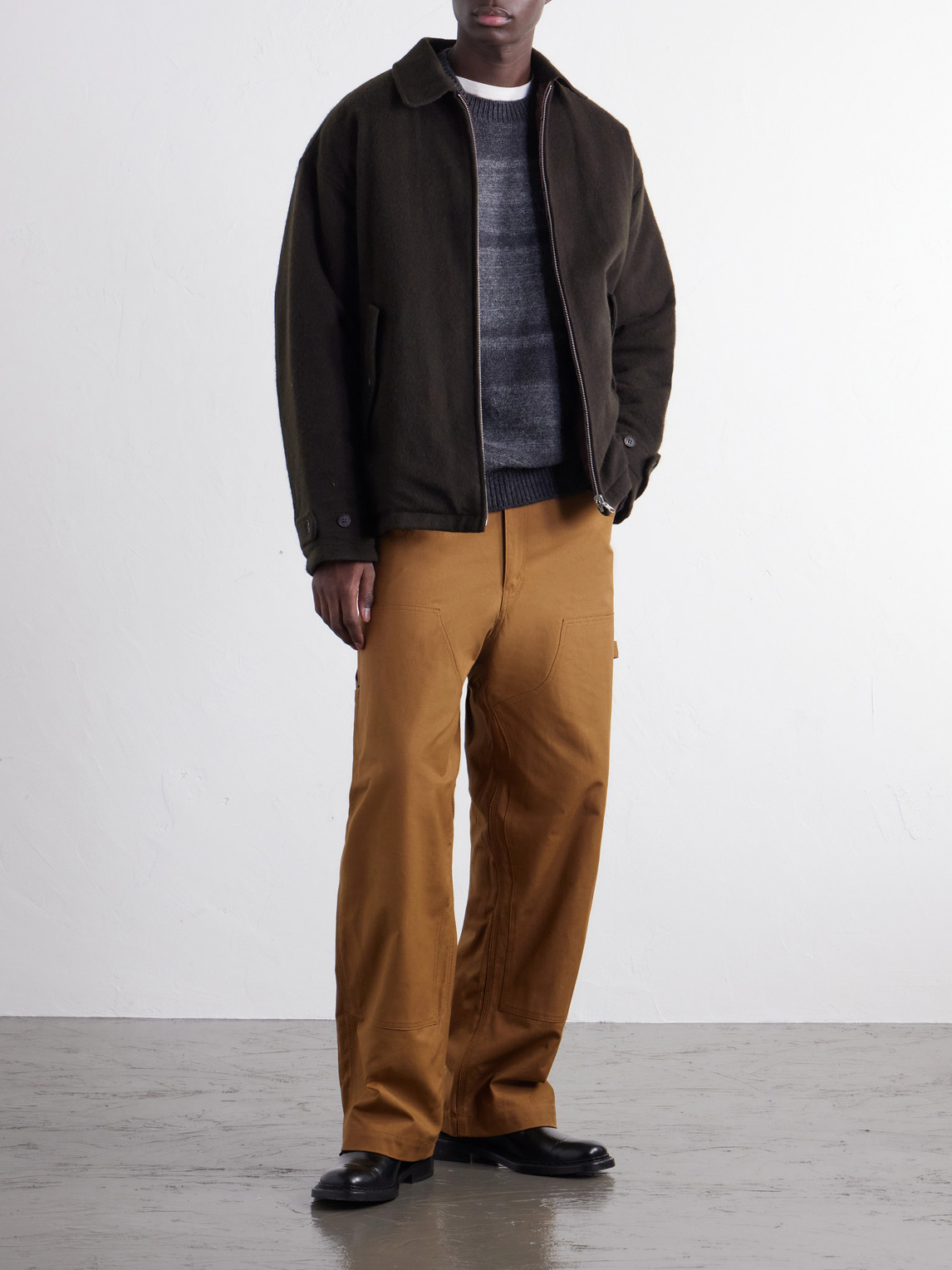 Comme Des Garçons Homme - Reversible Padded Brushed Wool And Quilted Shell Blouson Jacket