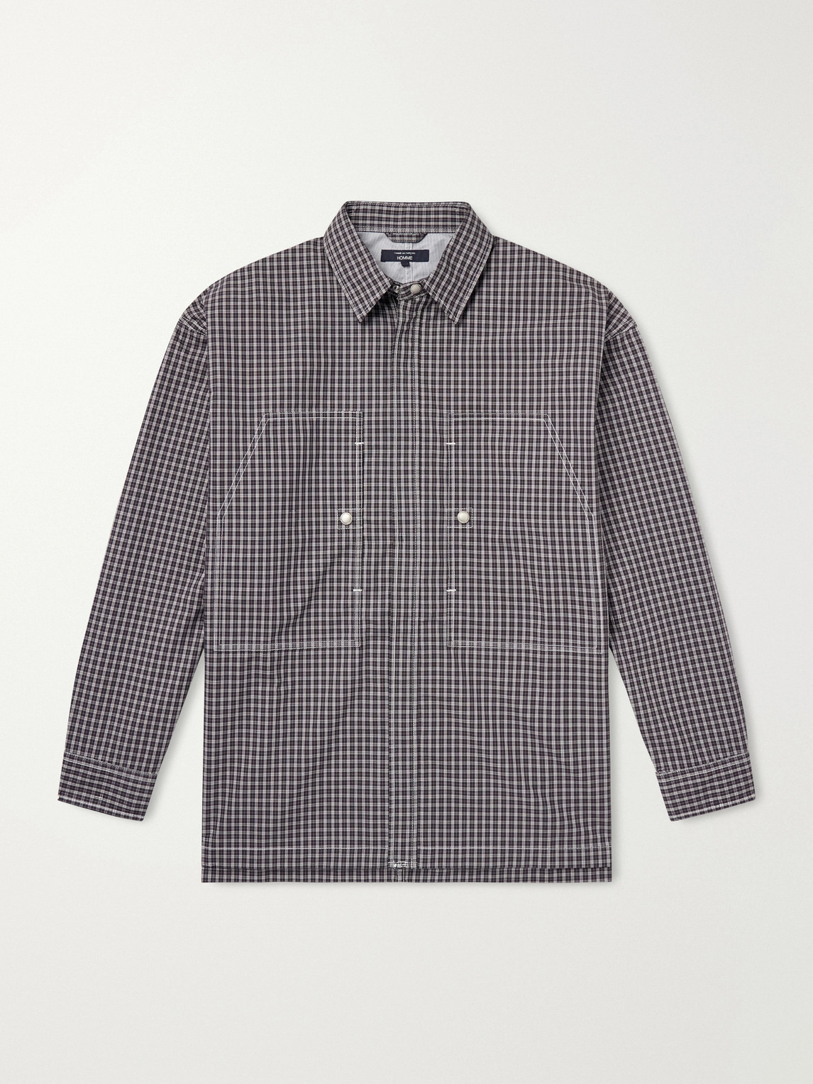 Comme Des Garçons Homme - Checked Cotton-Shell Overshirt