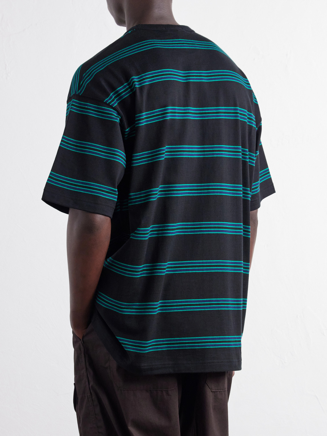 Comme Des Garçons Homme - Striped Cotton-Jersey T-Shirt