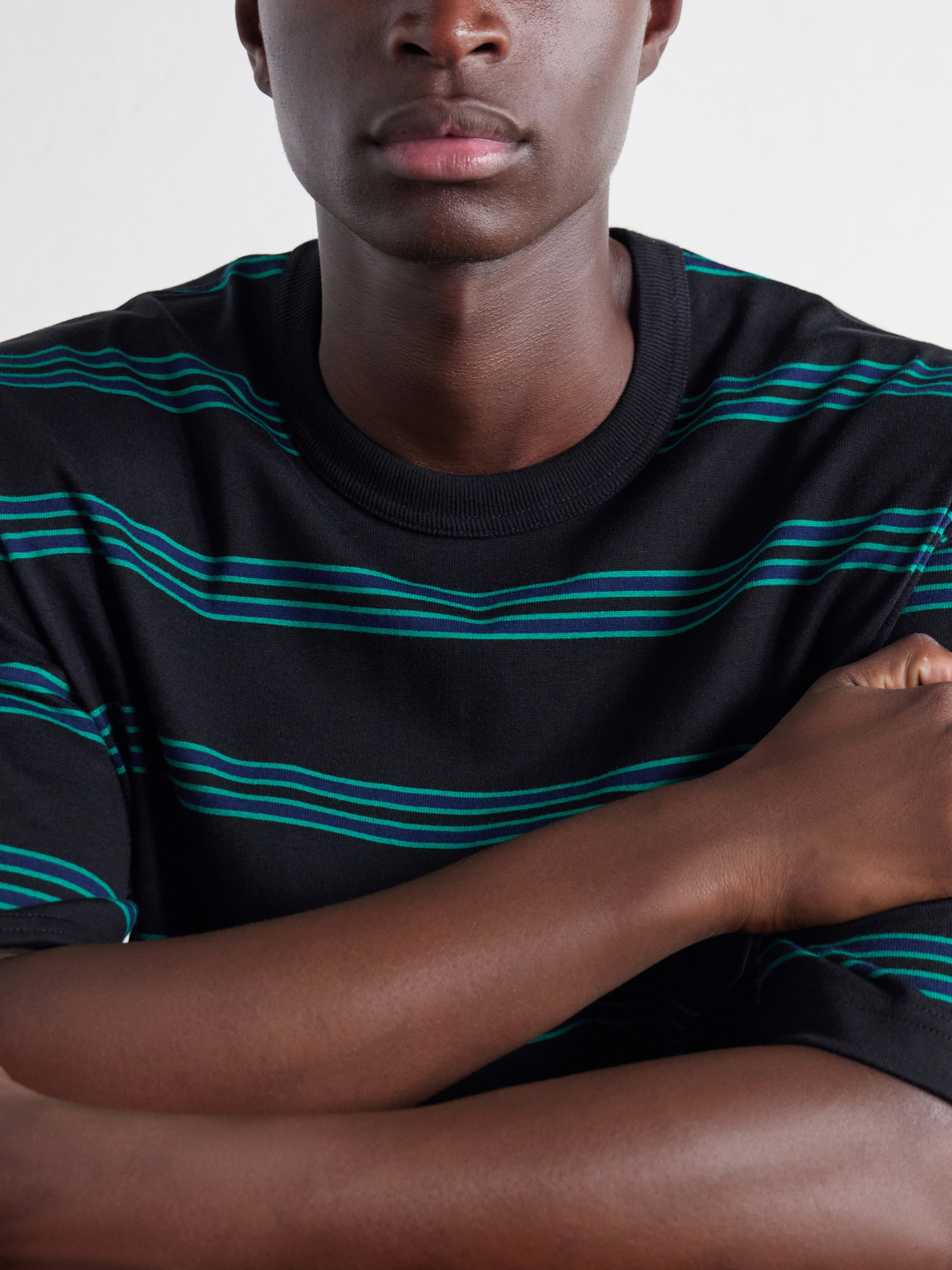 Comme Des Garçons Homme - Striped Cotton-Jersey T-Shirt