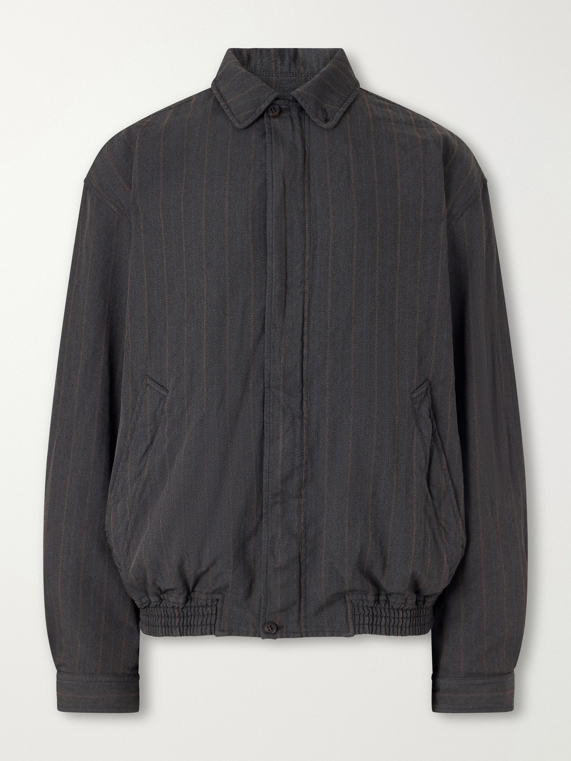 Comme Des Garçons Homme - Crinkled Striped Herringbone Jacket