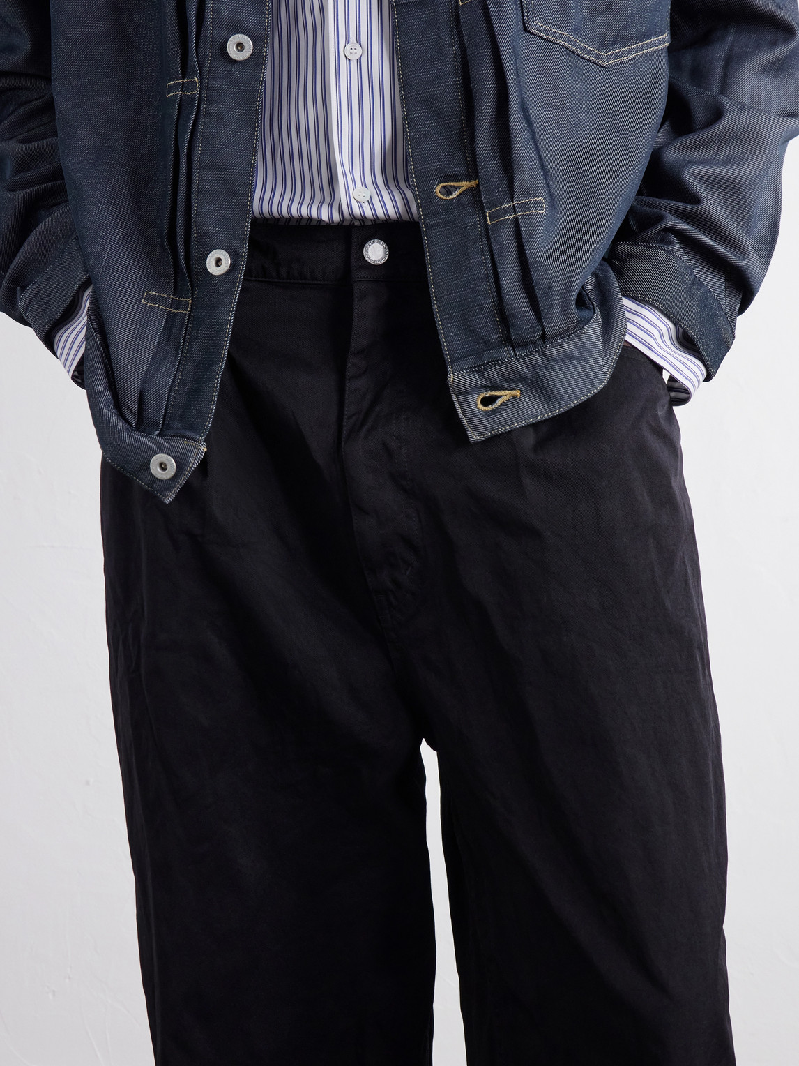 Comme Des Garçons Homme - Wide-Leg Twill Trousers