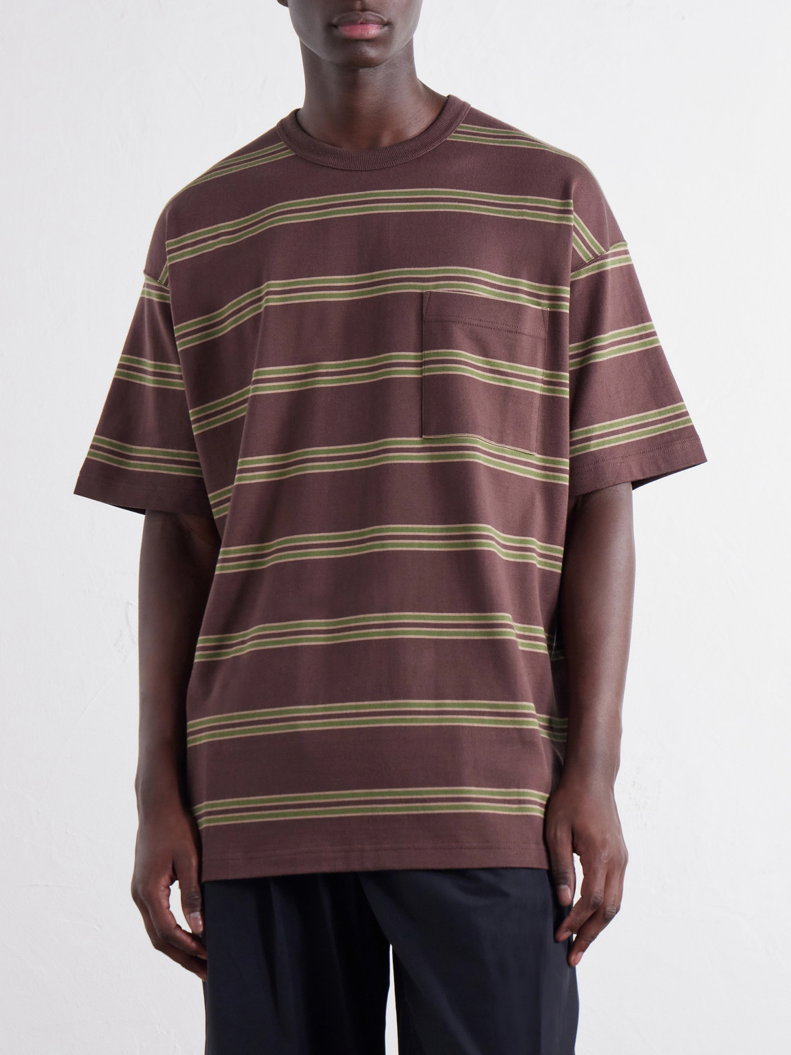 Comme Des Garçons Homme - Striped Cotton-Jersey T-Shirt
