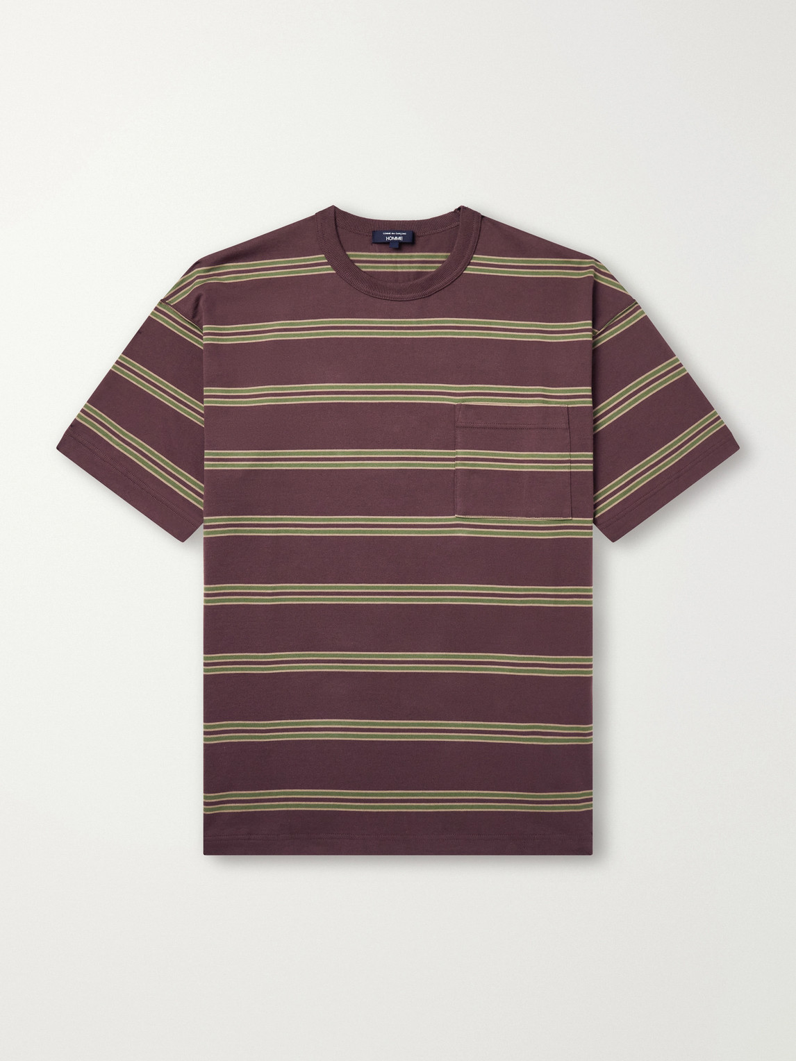 Comme Des Garçons Homme - Striped Cotton-Jersey T-Shirt