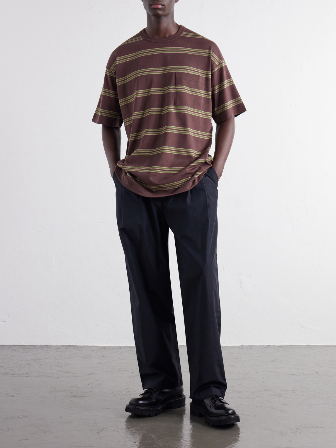 Comme Des Garçons Homme - Striped Cotton-Jersey T-Shirt