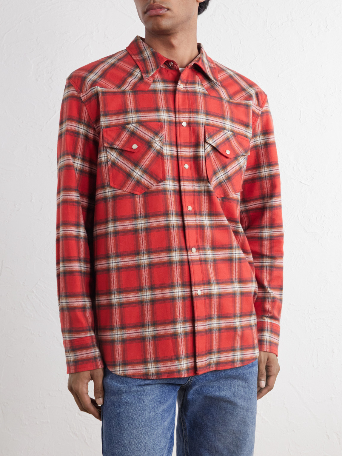 Travis Checked Cotton-Flannel Shirt