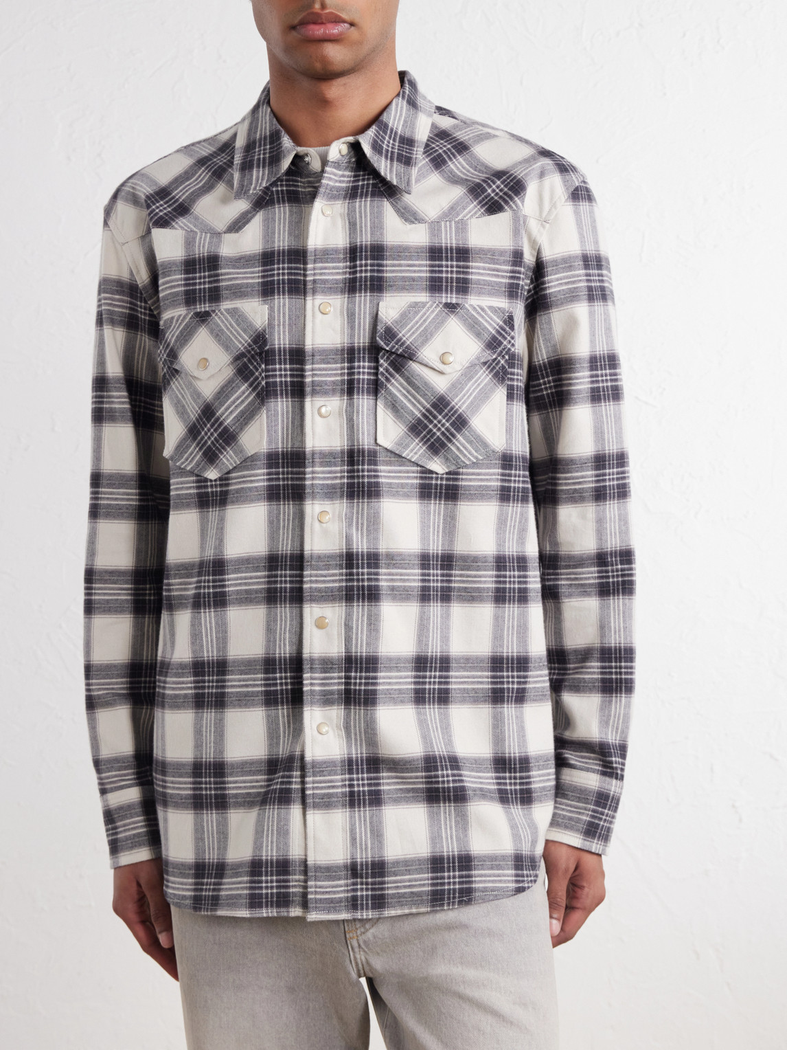 Travis Checked Cotton-Flannel Shirt