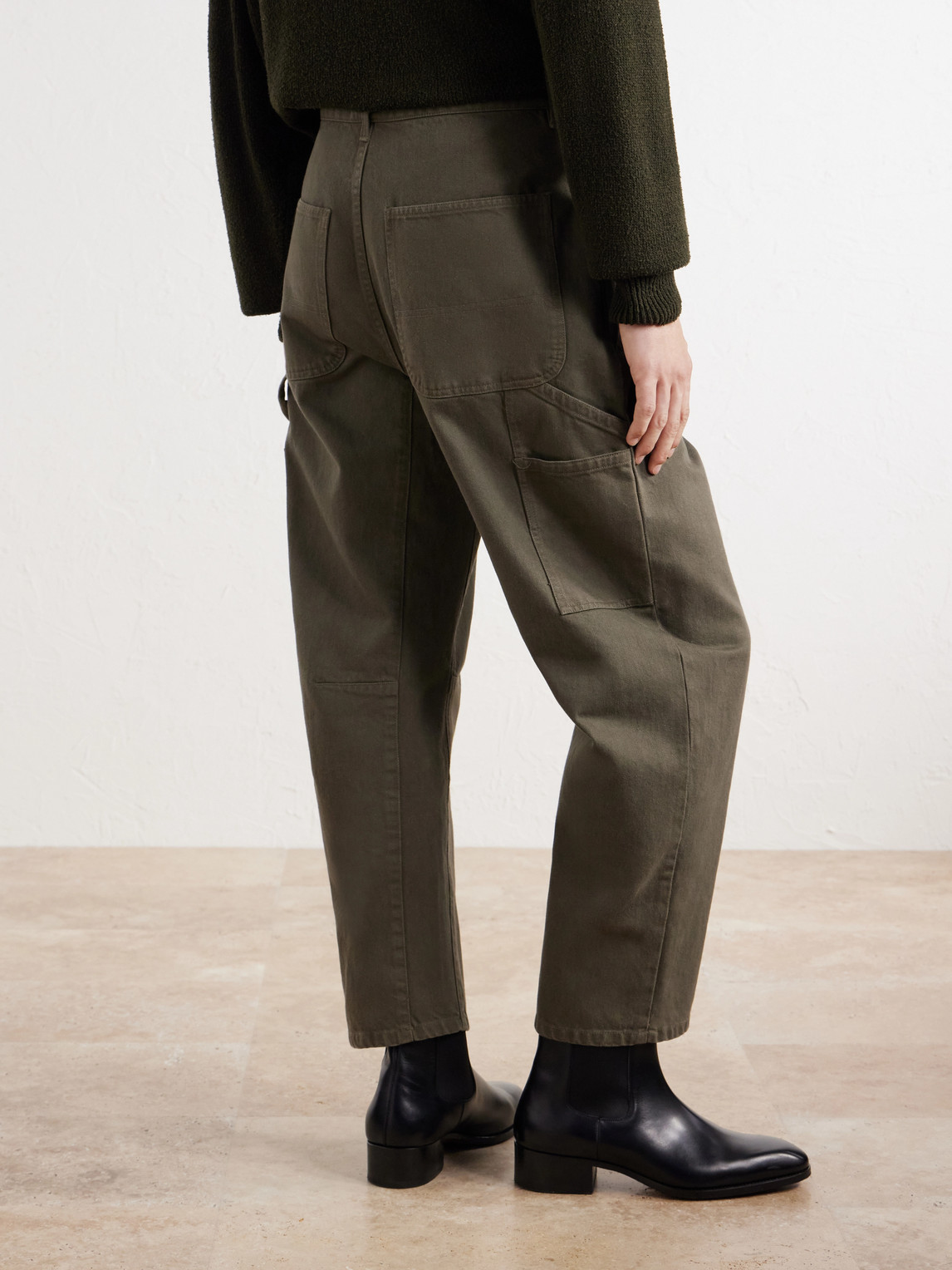 Emir Straight-Leg Cotton-Blend Twill Trousers