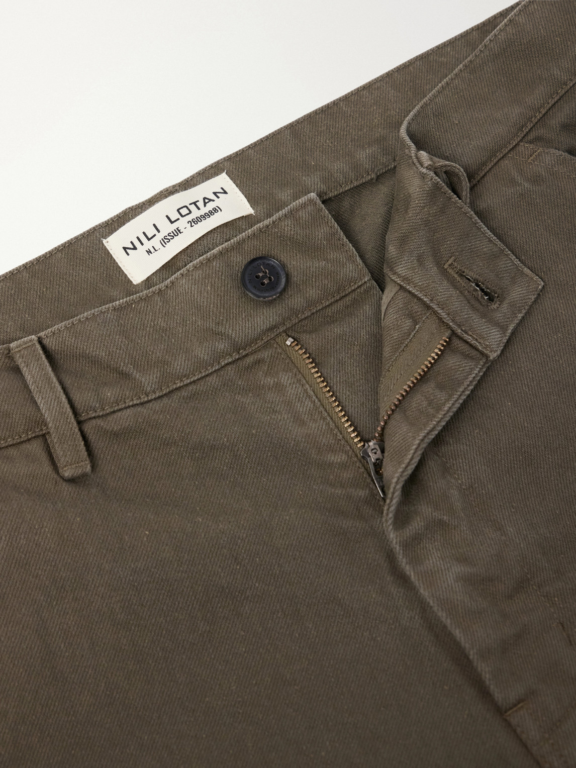 Emir Straight-Leg Cotton-Blend Twill Trousers