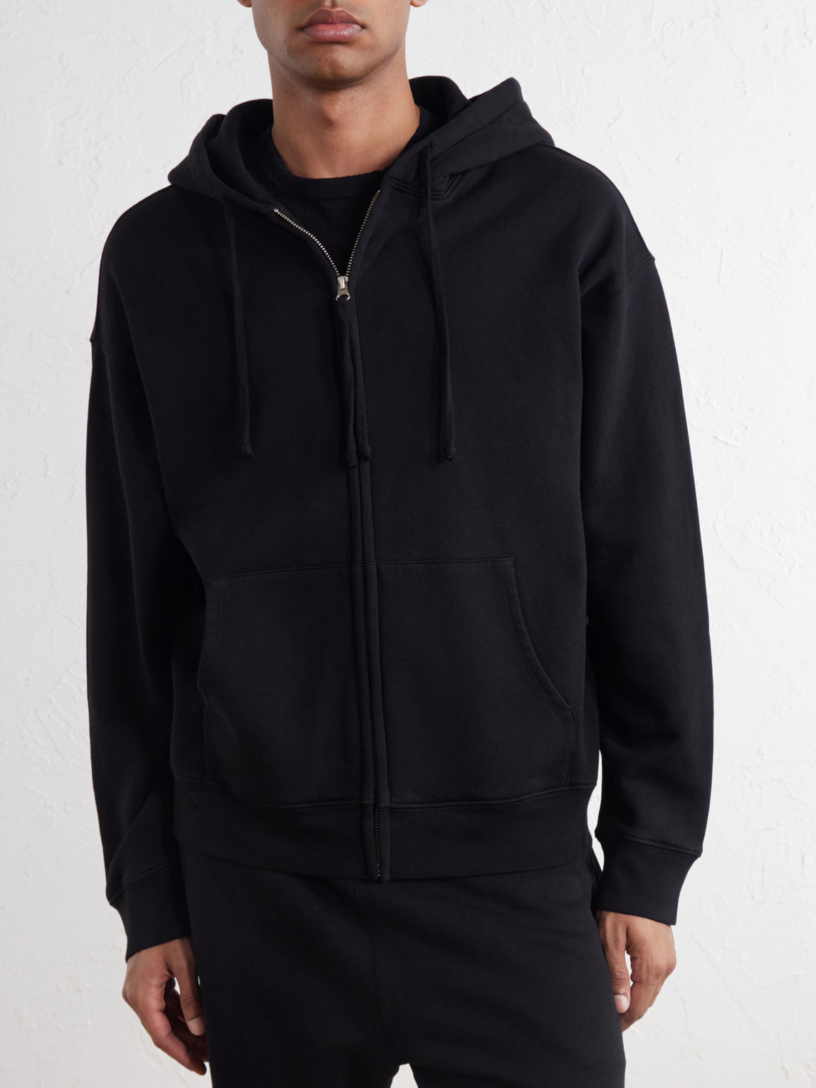 Brian Cotton-Jersey Zip-Up Hoodie