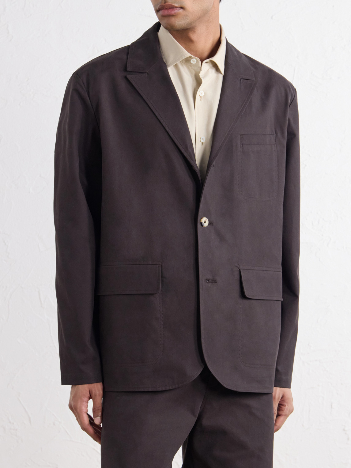 Métier Cotton-Twill Suit Jacket