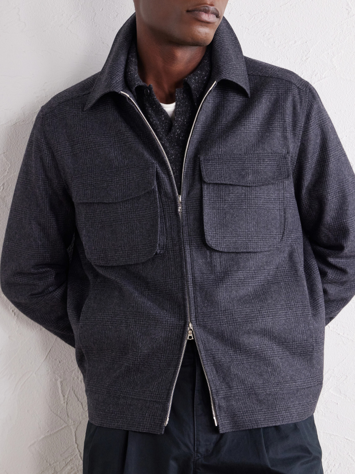 Student Prince Of Wales Wool-Flannel Jacket