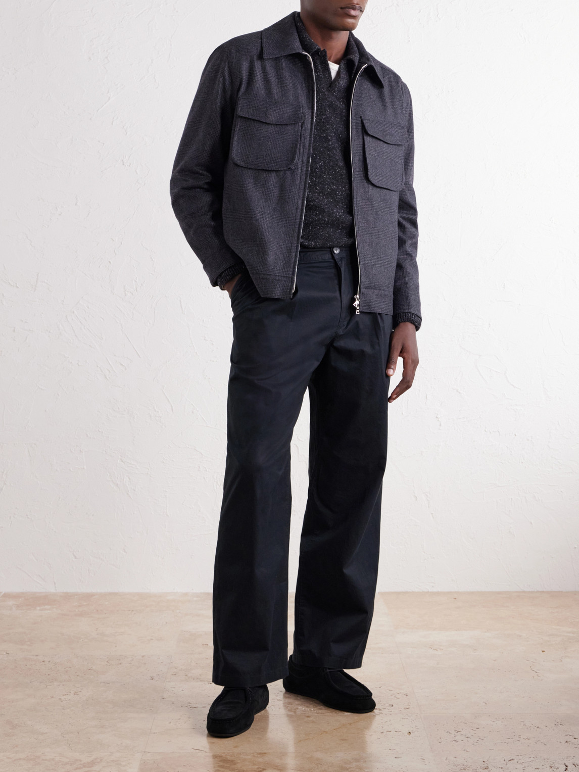 Student Prince Of Wales Wool-Flannel Jacket