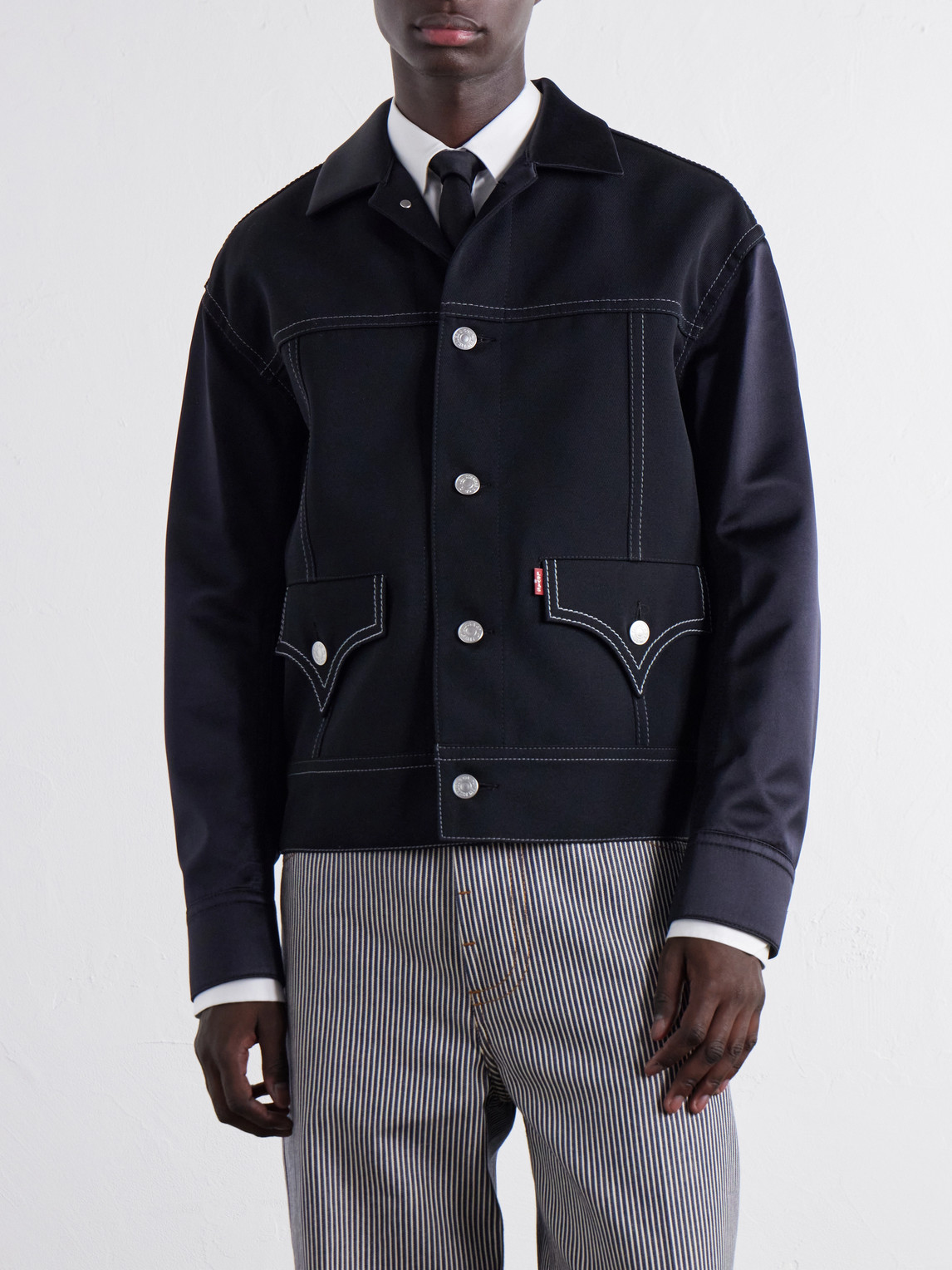 Levi'S Satin-Trimmed Wool-Twill Jacket
