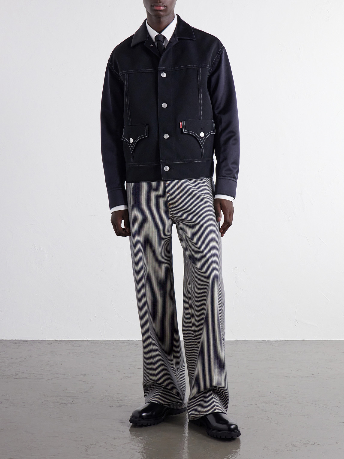 Levi'S Satin-Trimmed Wool-Twill Jacket
