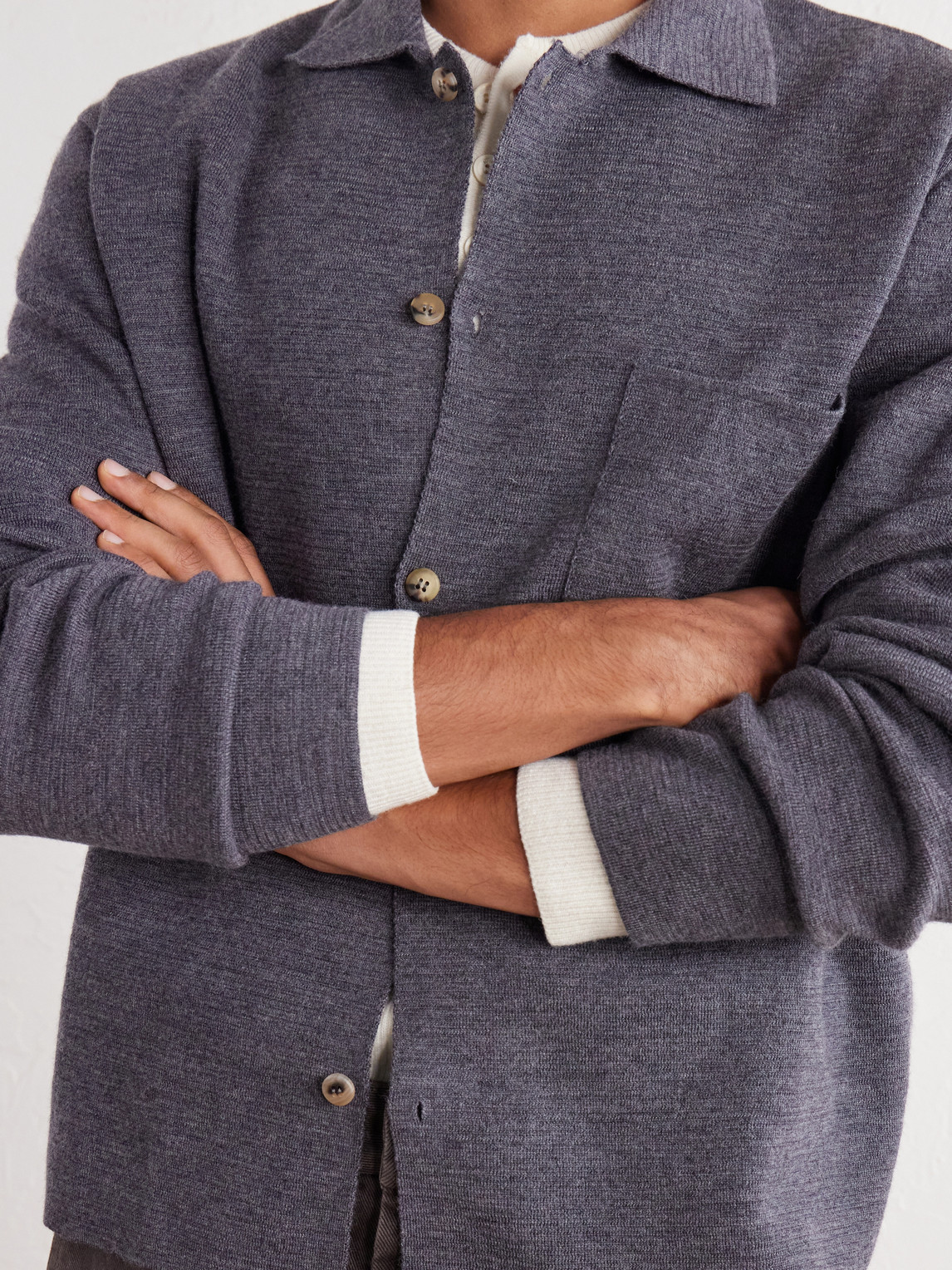 Milano Stitch Merino Cardigan