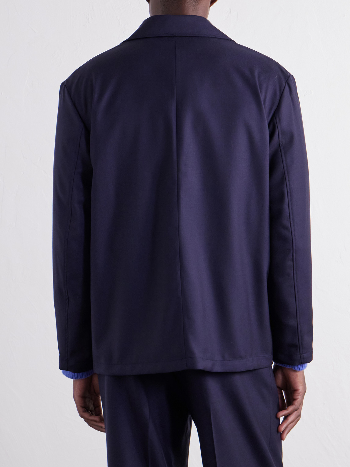 Double-Breasted Virgin Wool-Twill Jacket