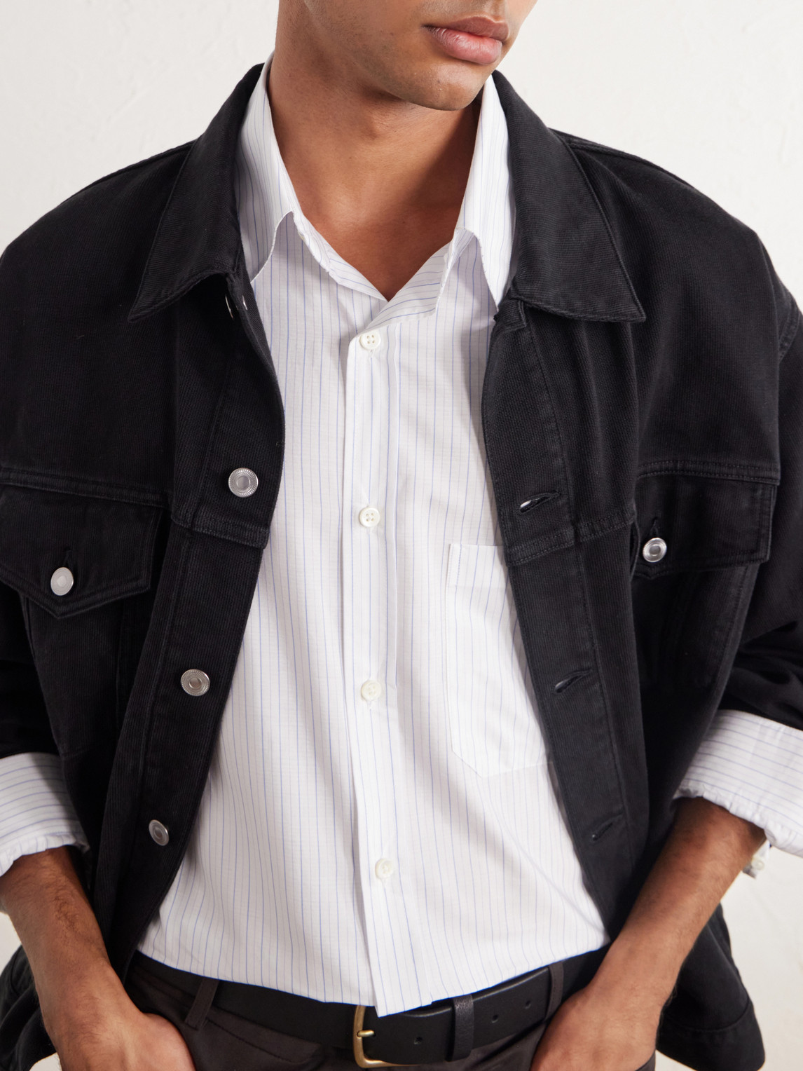 Architect Striped Cotton-Poplin Shirt