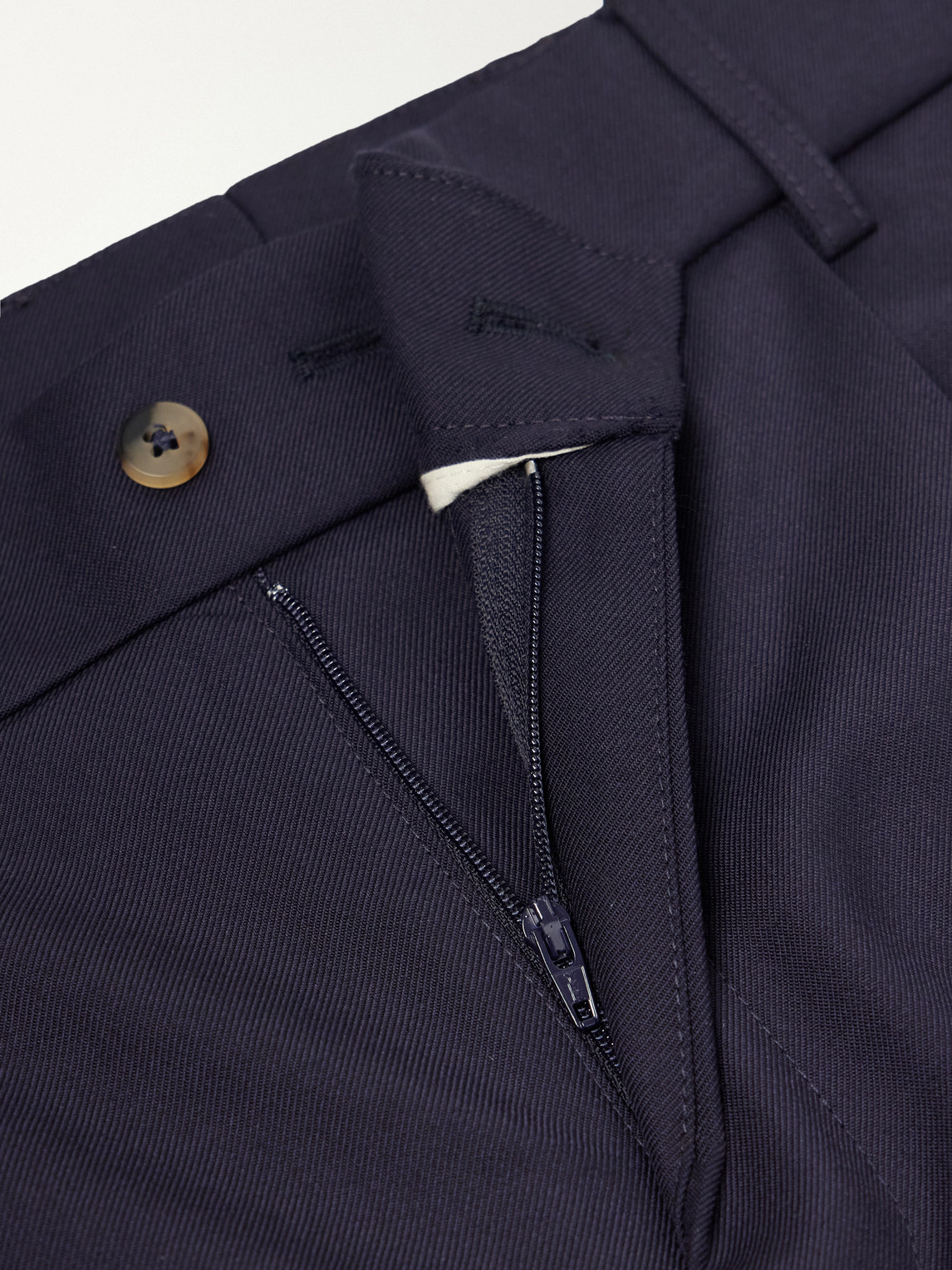 Grandad Wide-Leg Virgin Wool Trousers