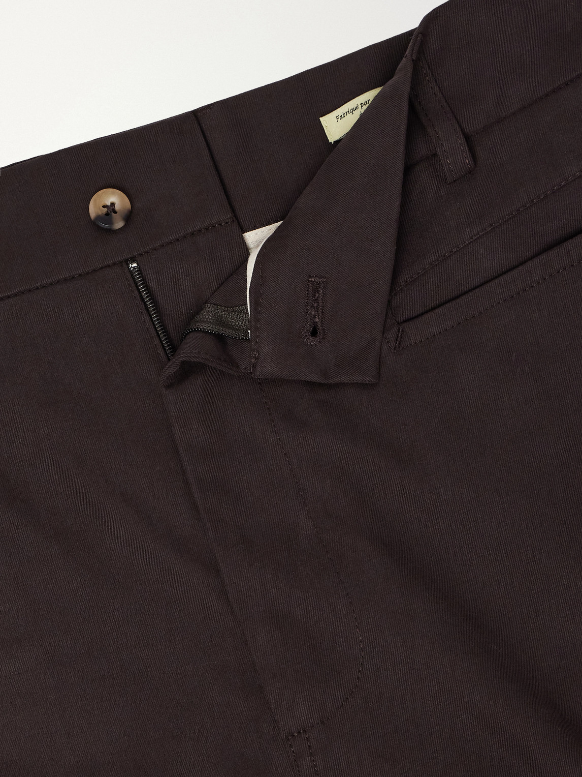 Gardian Straight-Leg Cotton-Twill Suit Trousers
