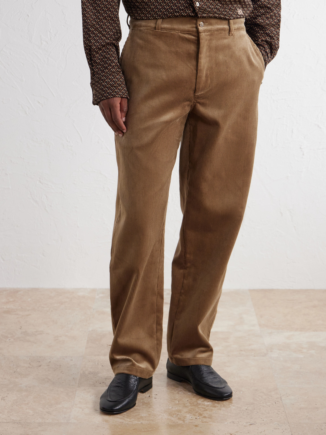 Straight-Leg Cotton- Corduroy