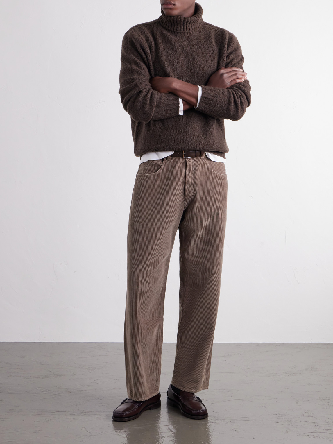 Wool-Bouclé Rollneck Sweater