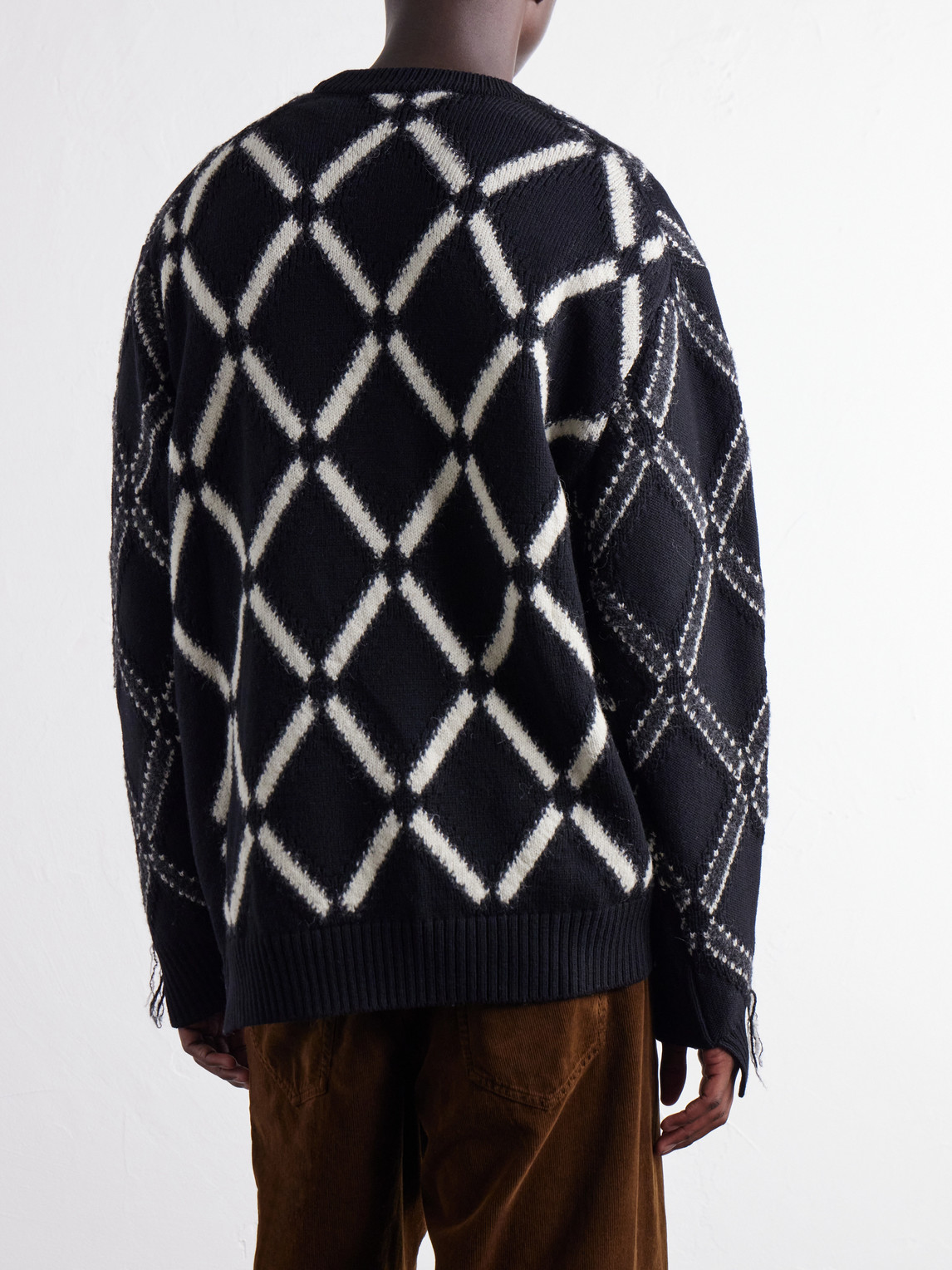 Intarsia Wool-Blend Sweater