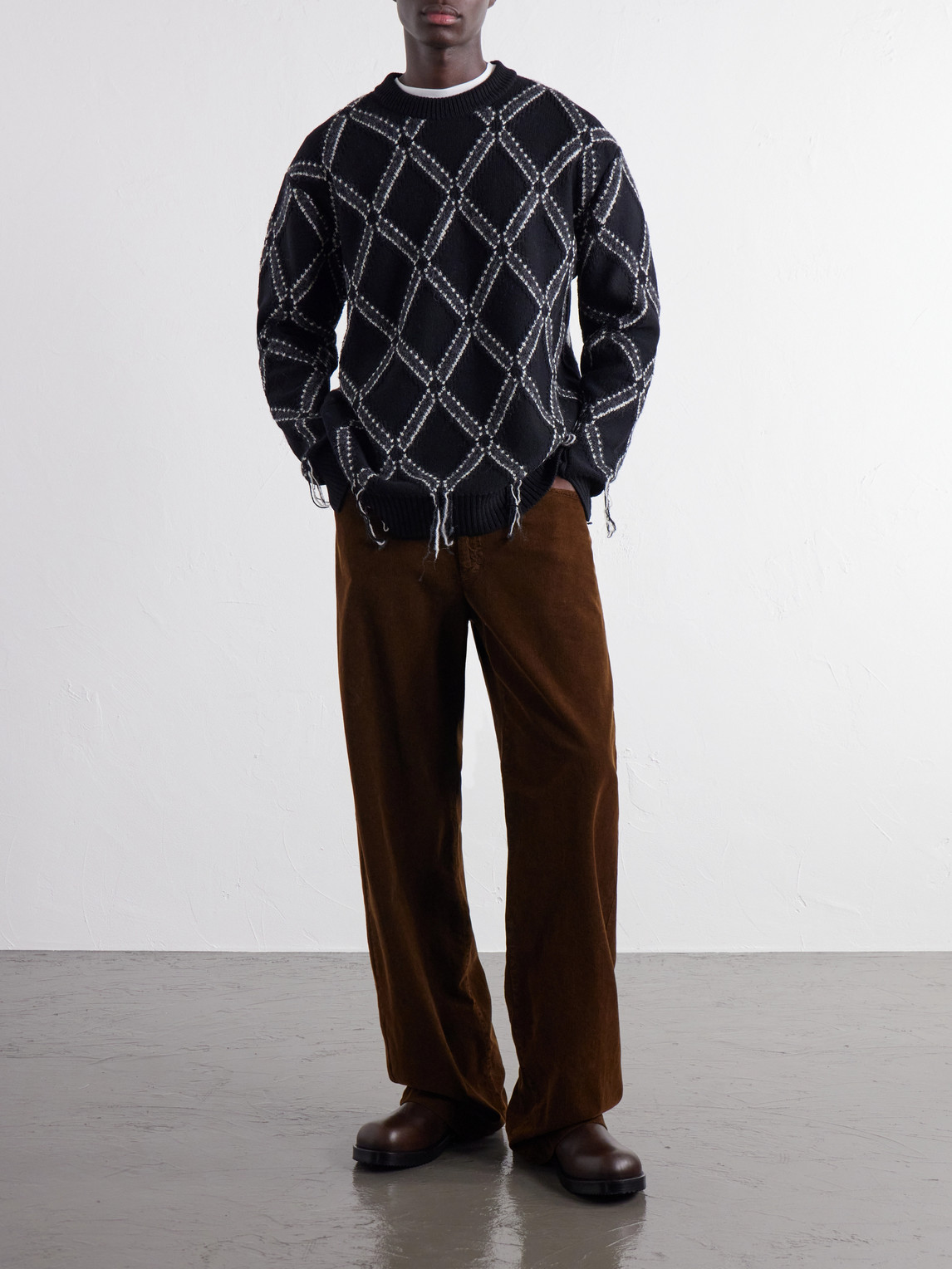 Intarsia Wool-Blend Sweater