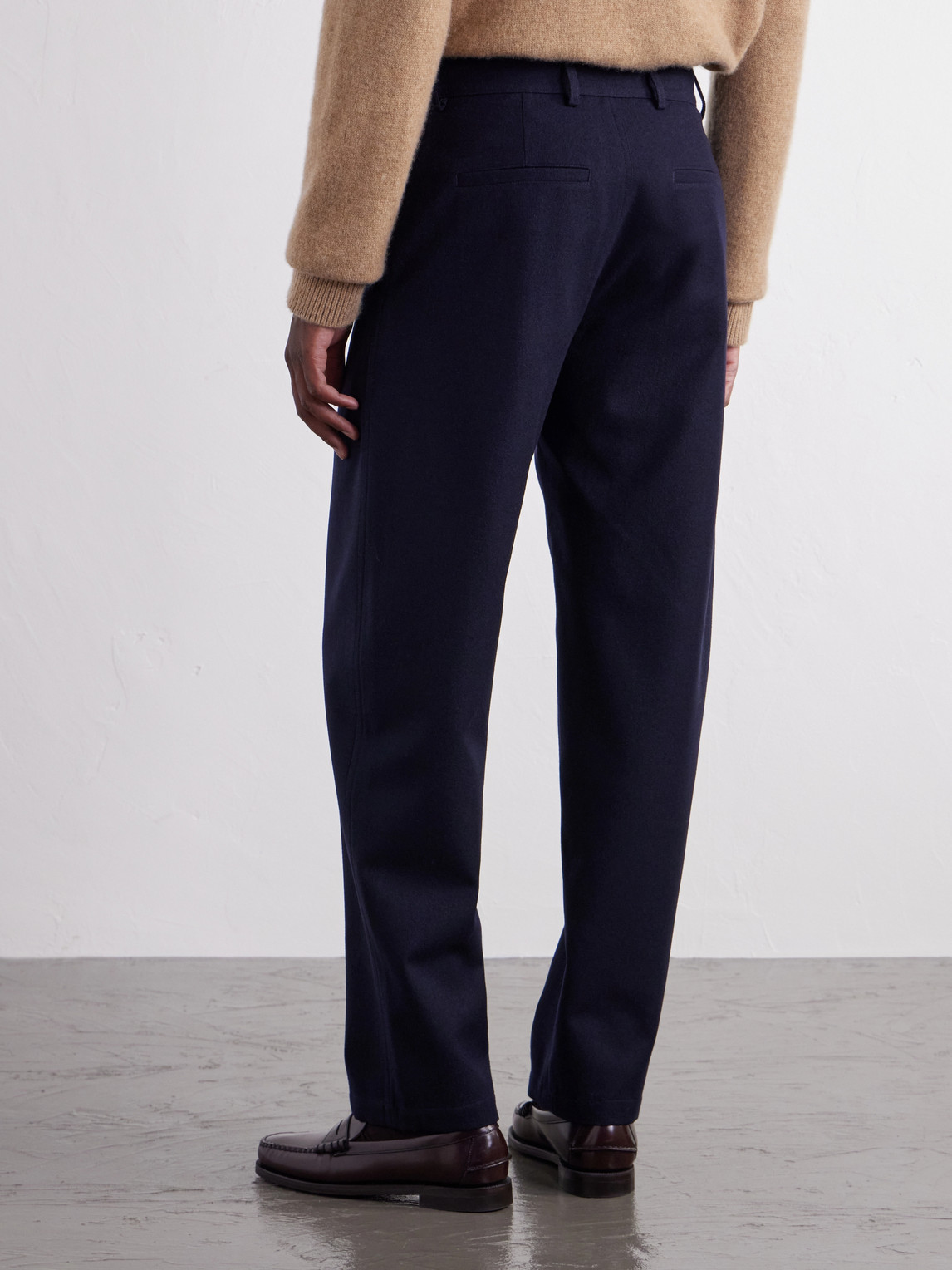 Balloon Wide-Leg Wool And Cotton-Blend Trousers