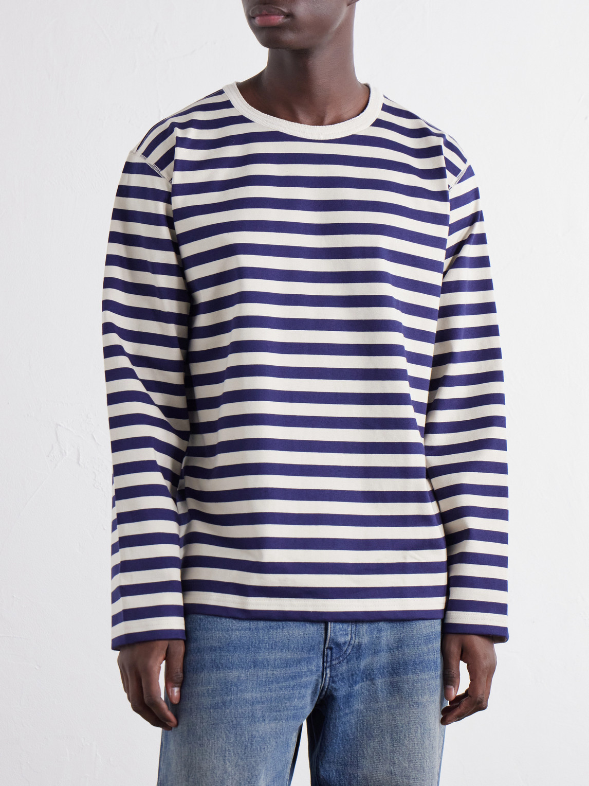 Striped Cotton-Jersey T-Shirt