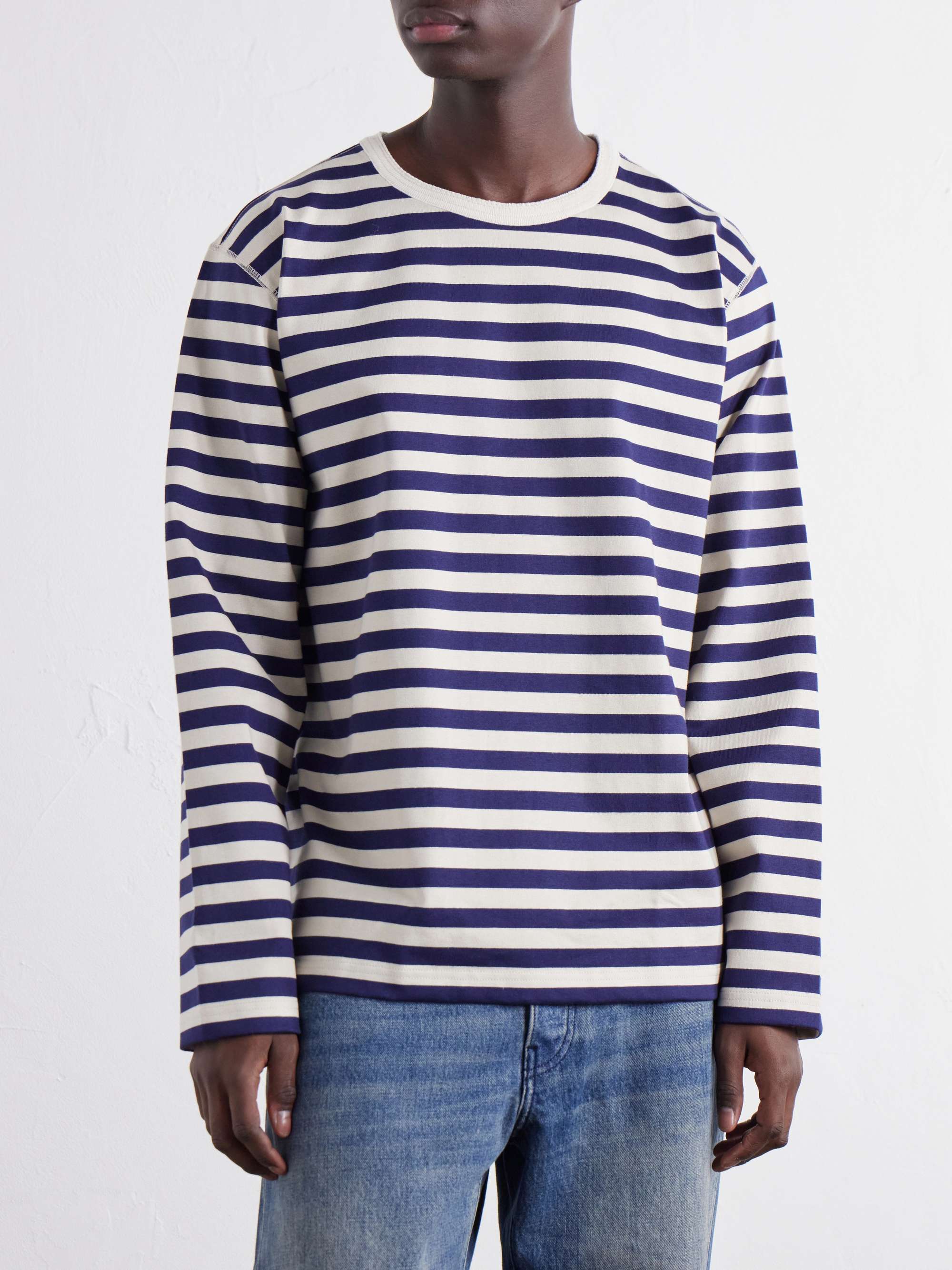 JUNYA WATANABE Honeycomb-Knit Cotton and Cashmere-Blend T-shirt