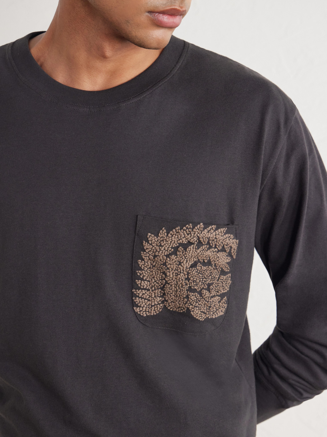 Paisley Embroidered Cotton-Jersey T-Shirt