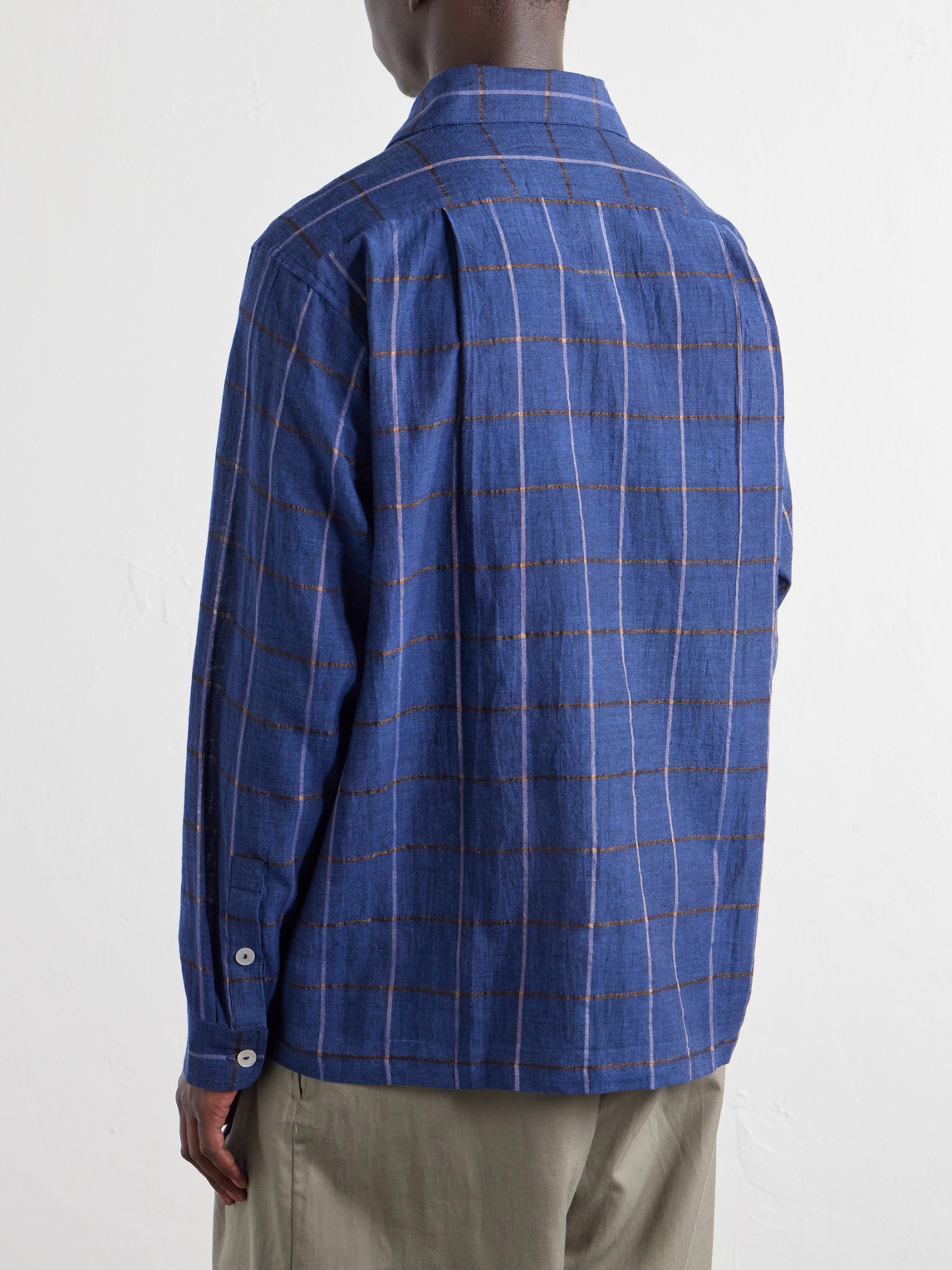Checked Cotton-Canvas Shirt