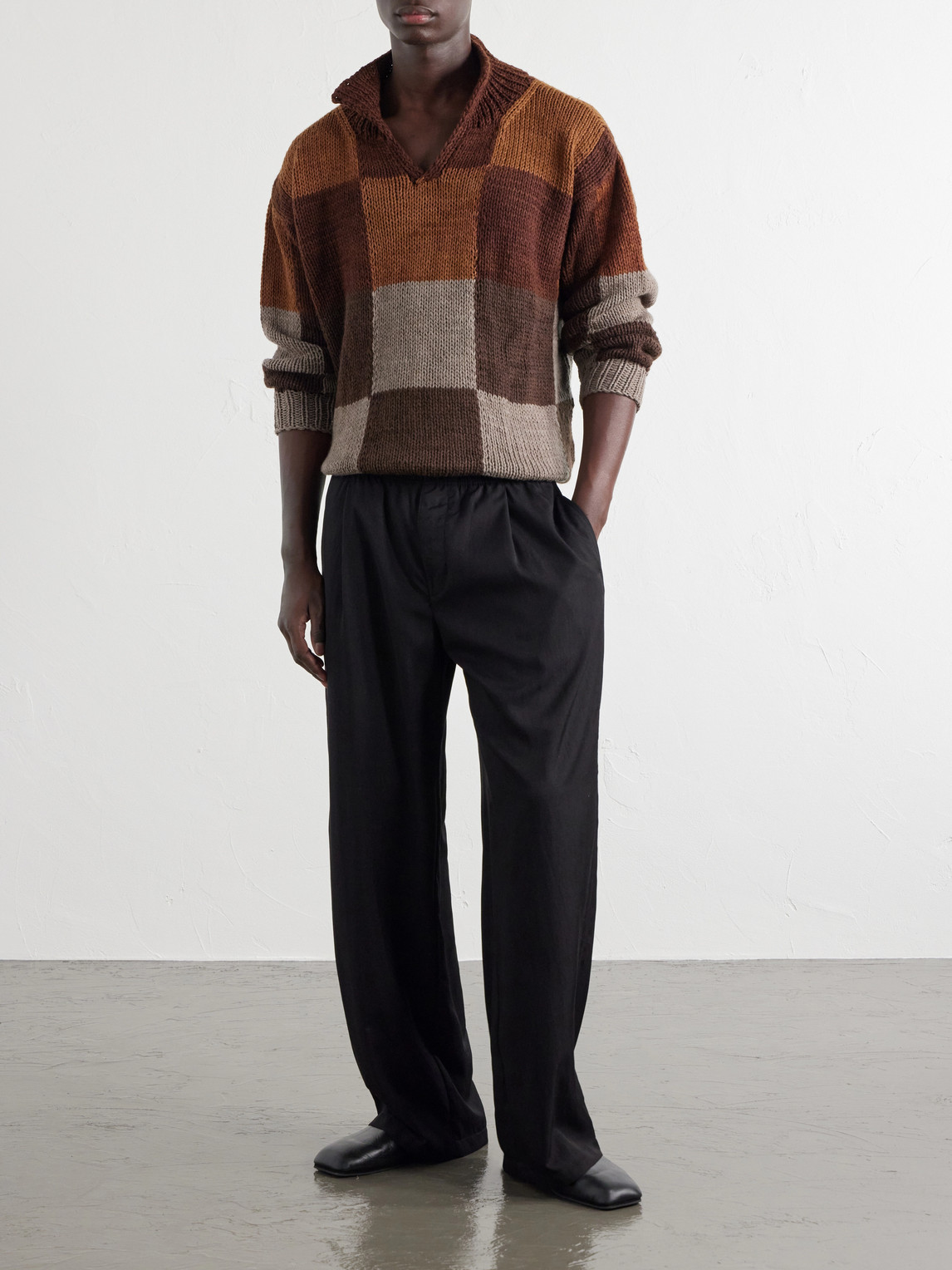 Wool Polo Sweater