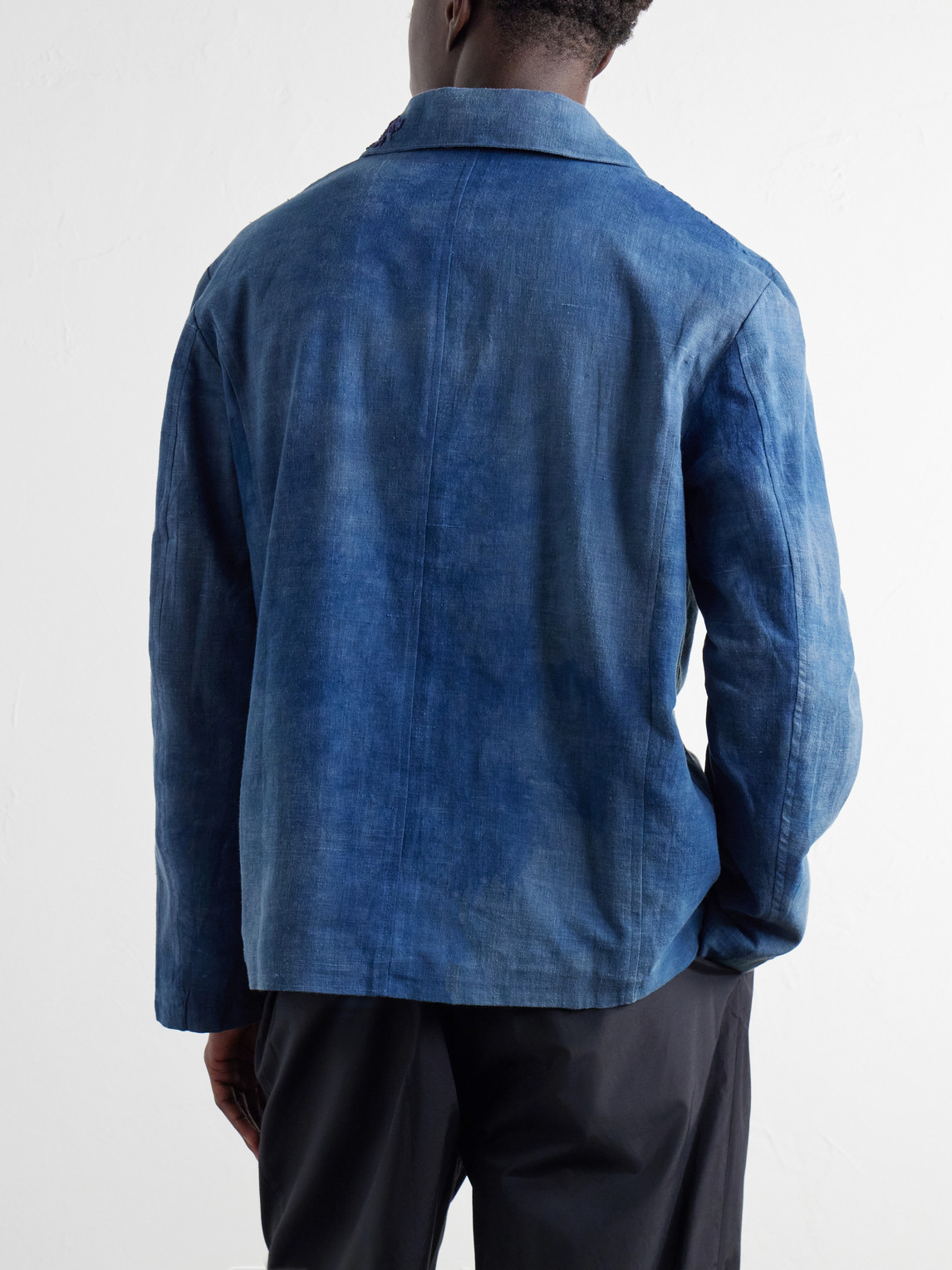 Embroidered Cotton Chore Jacket
