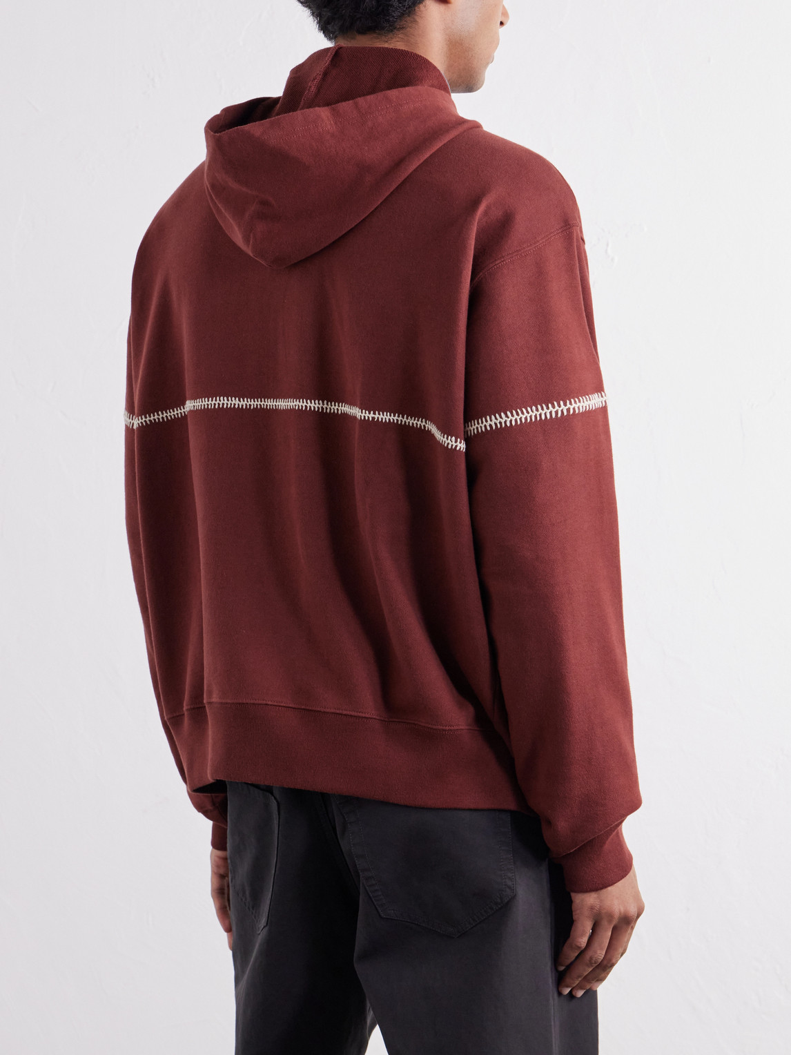 Rabari Cotton-Jersey Zip-Up Hoodie