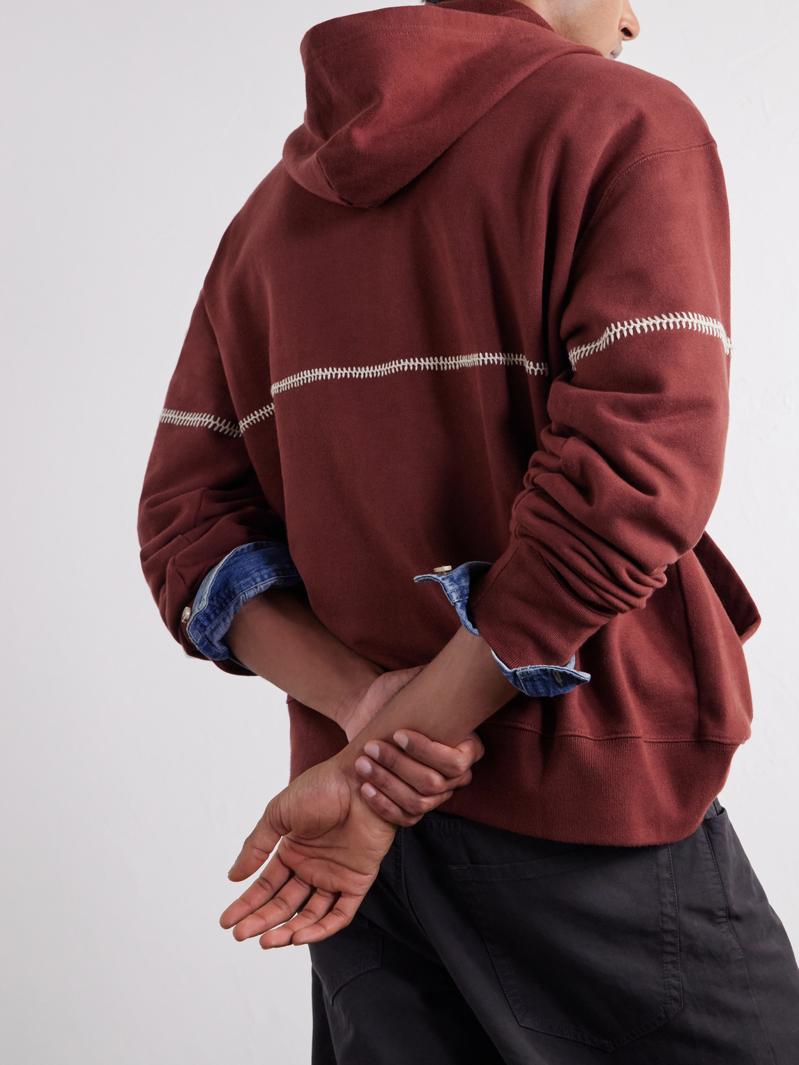 Rabari Cotton-Jersey Zip-Up Hoodie