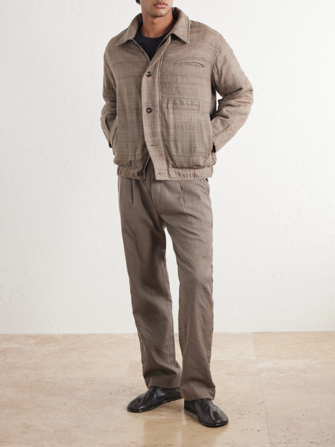 Moni Padded Wool And Silk-Blend Blouson Jacket