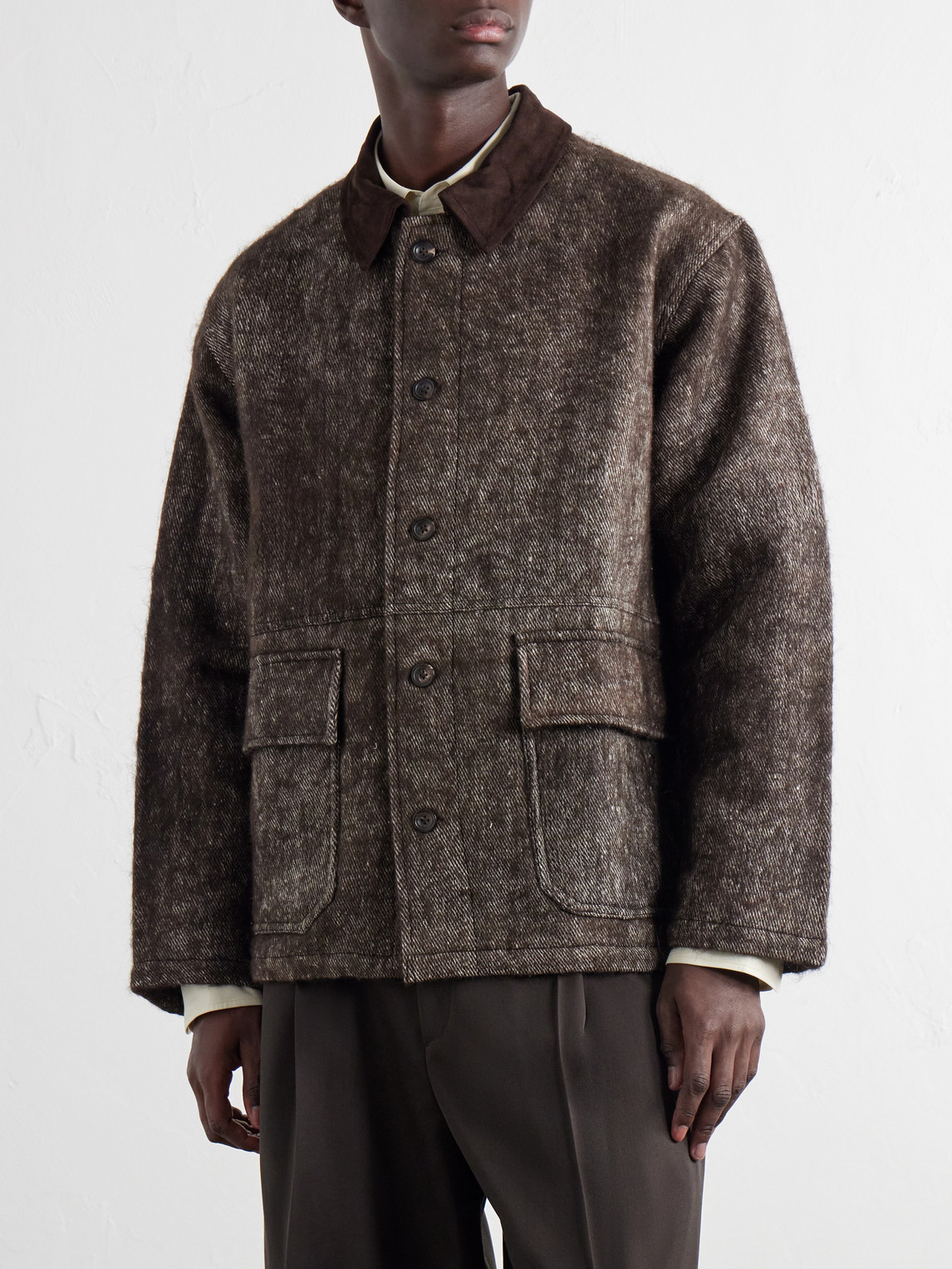 Yak And Silk-Blend Twill Jacket