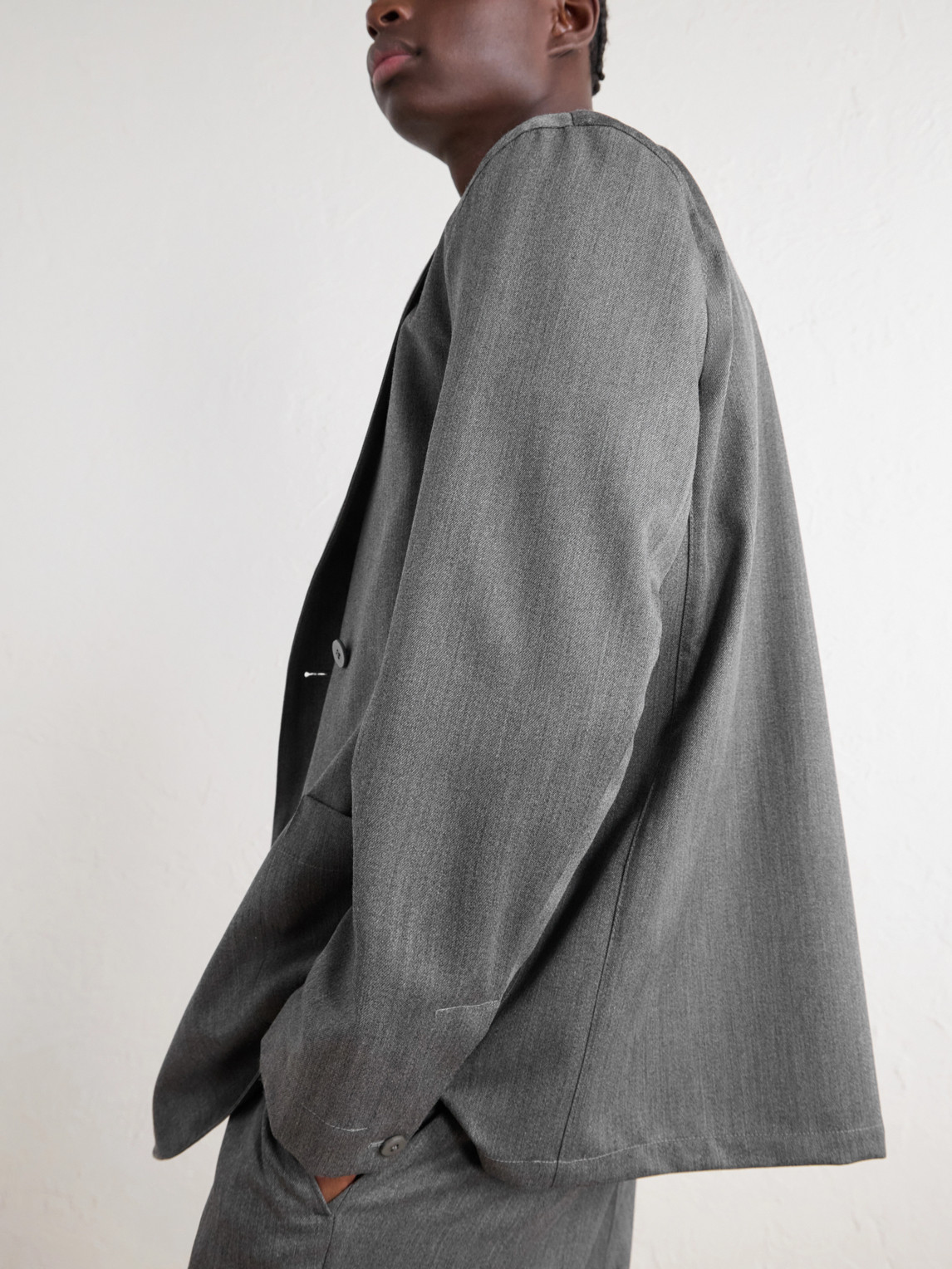 Stòffa - Double-Breasted Wool-Twill Suit Jacket