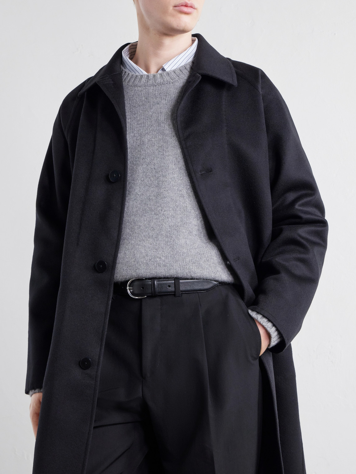 Stòffa - Brushed Wool-Twill Coat