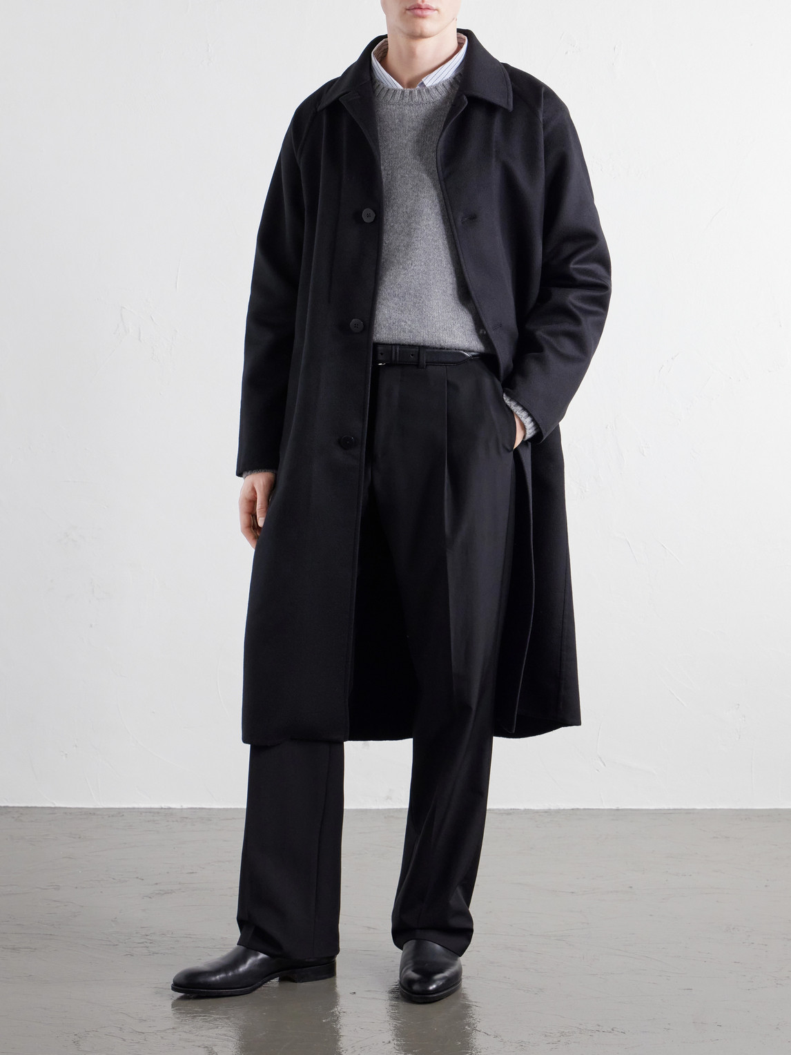 Stòffa - Brushed Wool-Twill Coat